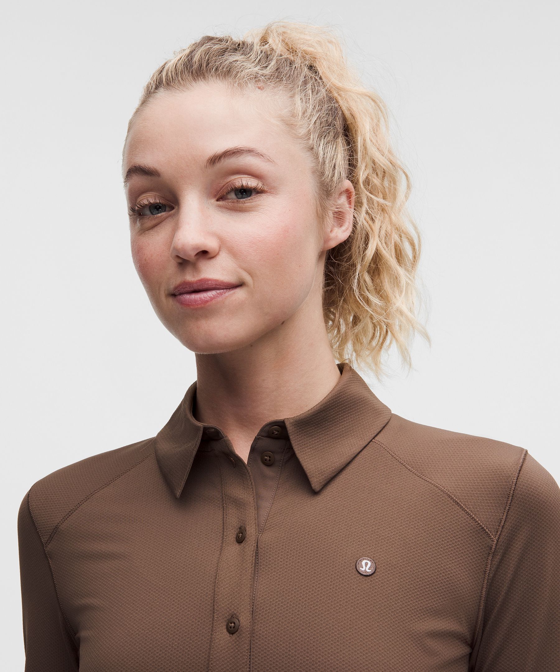 Quick-Dry Long-Sleeve Polo Shirt