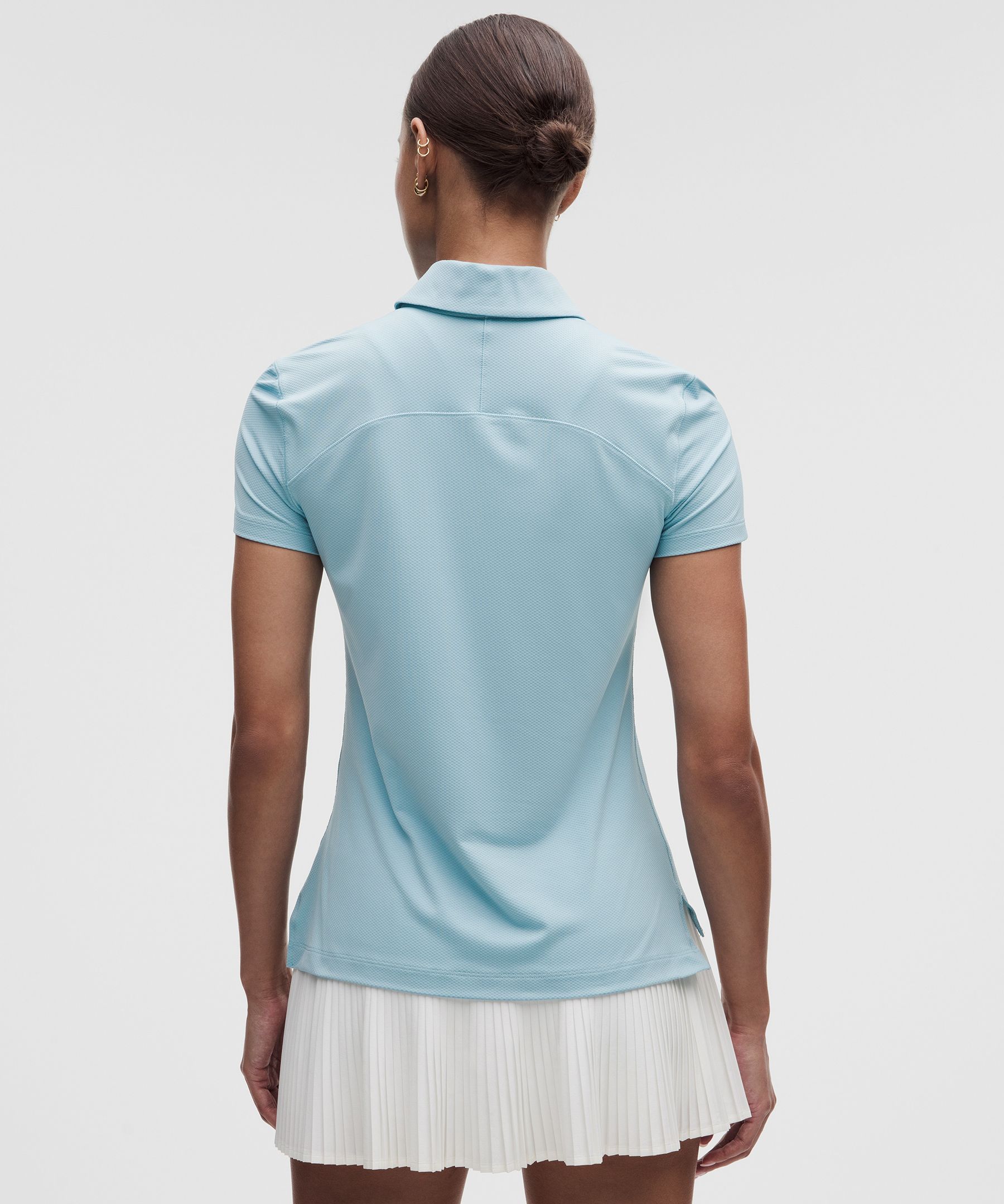 Quick-Dry Short-Sleeve Polo Shirt Straight Hem *Logo