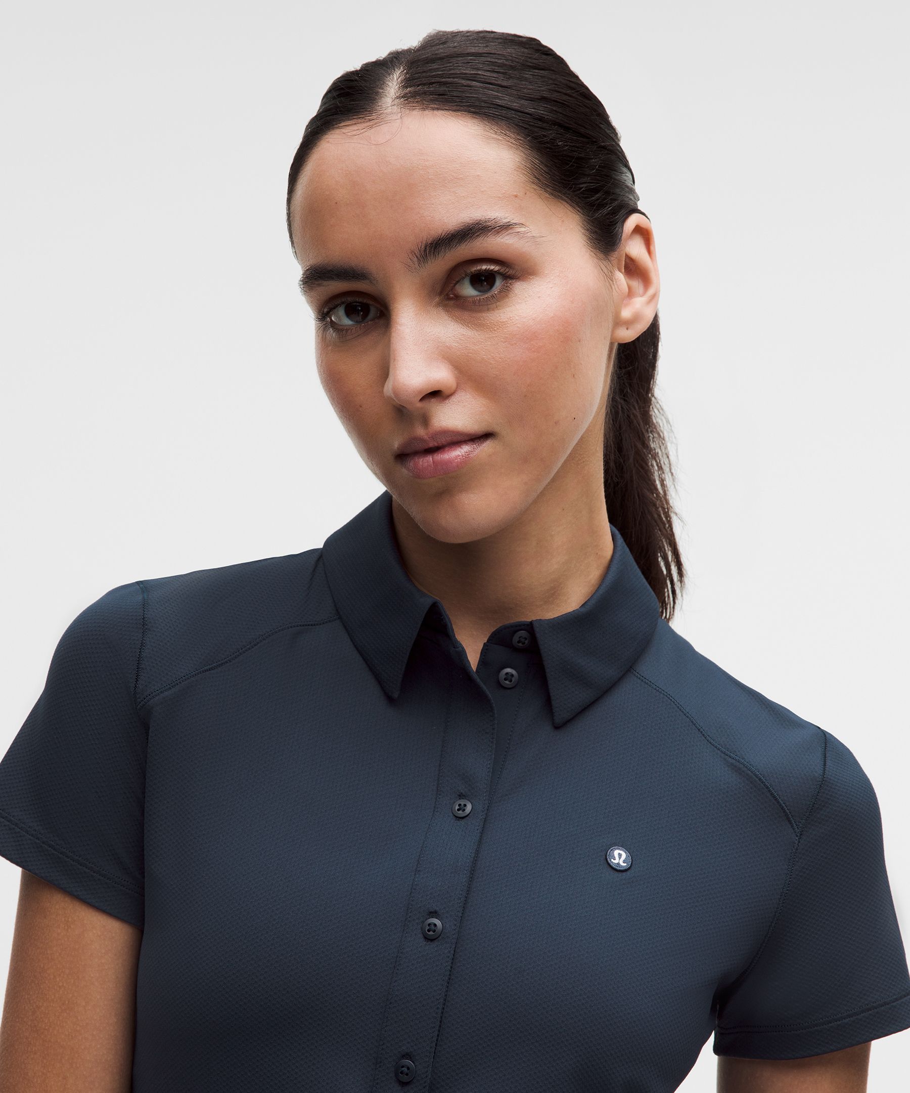 Quick-Dry Short-Sleeve Polo Shirt *Straight Hem