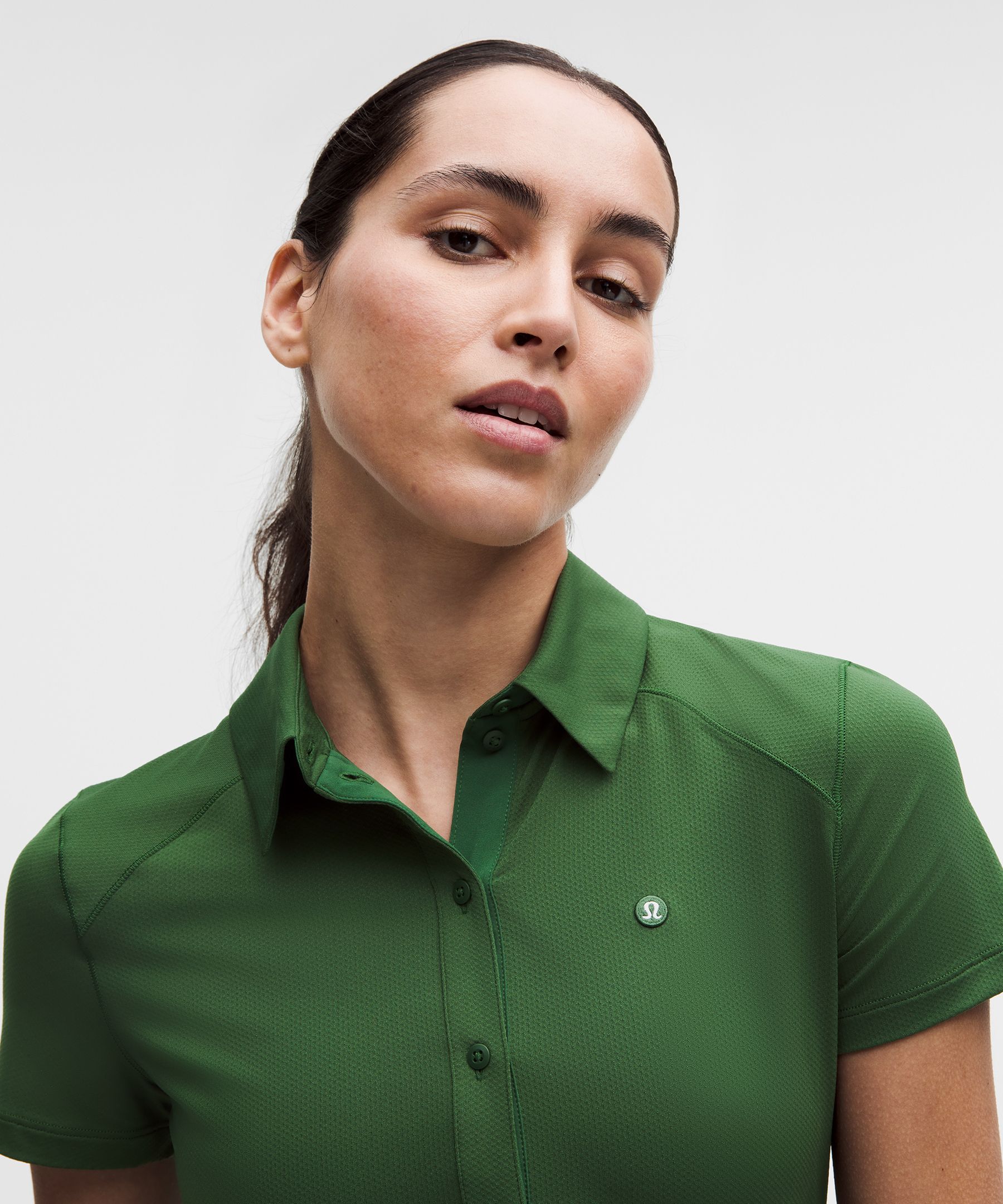 Quick-Dry Short-Sleeve Polo Shirt *Straight Hem