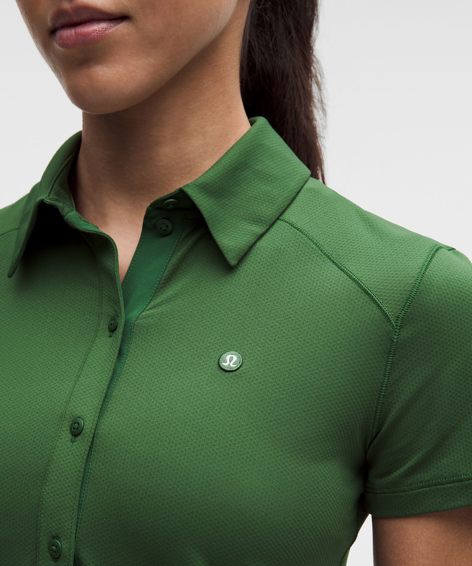 Quick-Dry Short-Sleeve Polo Shirt *Straight Hem