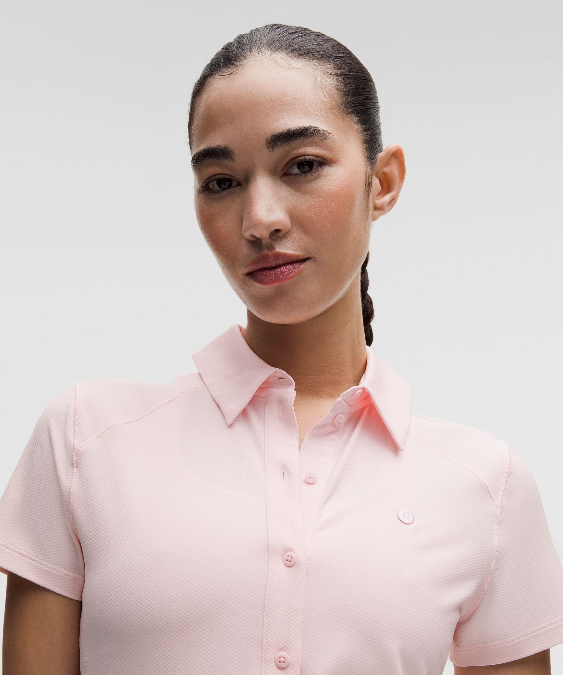 Quick-Dry Short-Sleeve Polo Shirt *Straight Hem