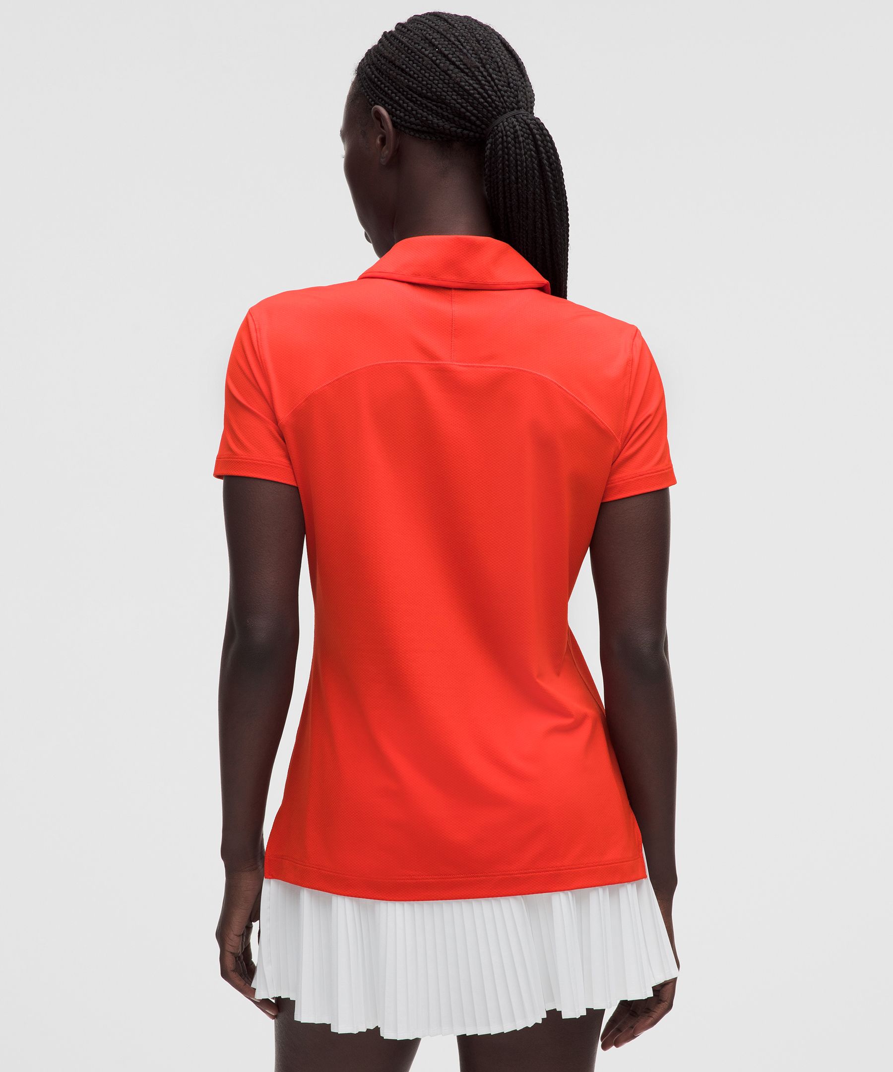 Quick-Dry Short-Sleeve Polo Shirt Straight Hem