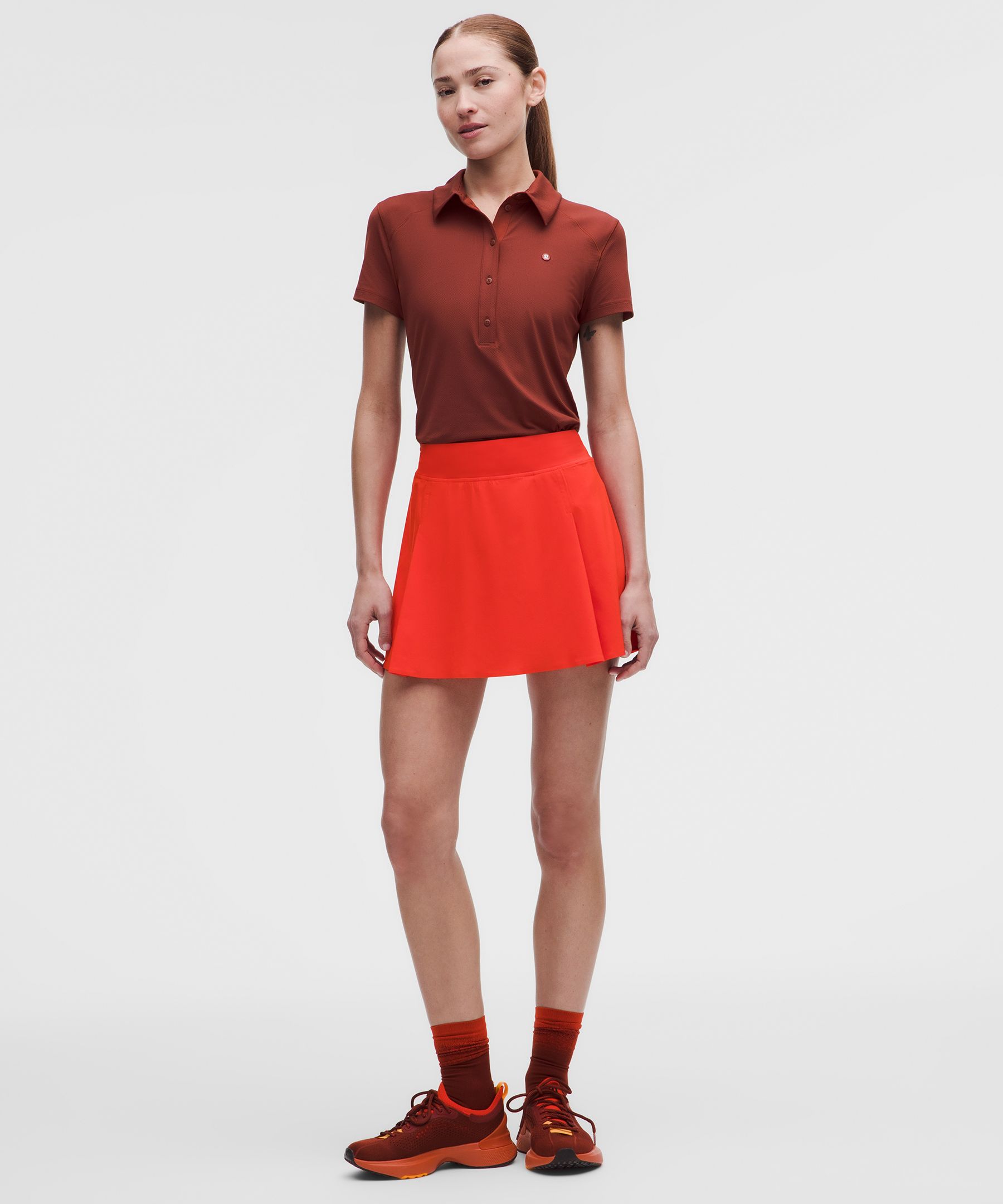 Quick-Dry Short-Sleeve Polo Shirt Straight Hem *Logo