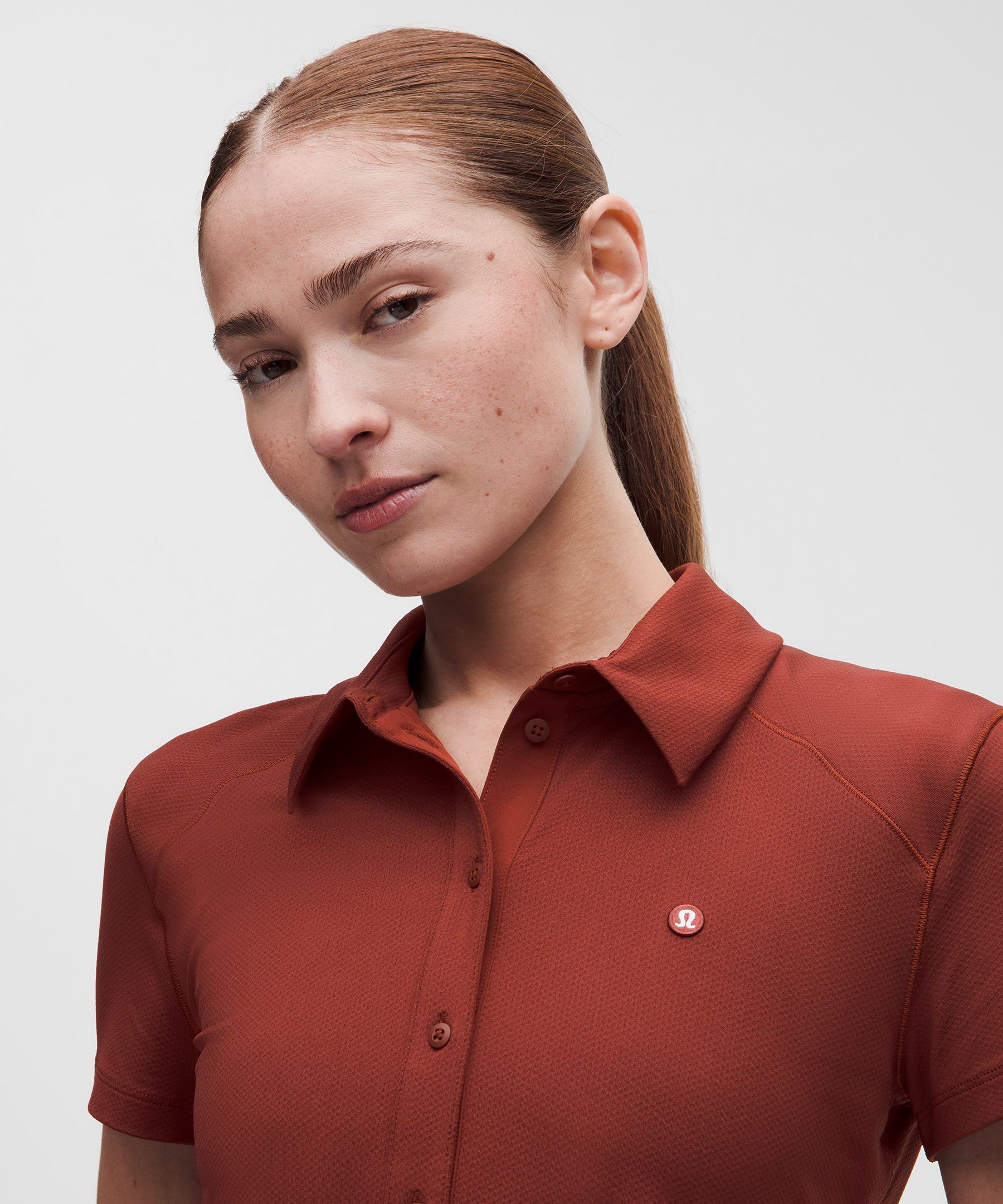Polo manches courtes &agrave; s&eacute;chage rapide *Ourlet droit