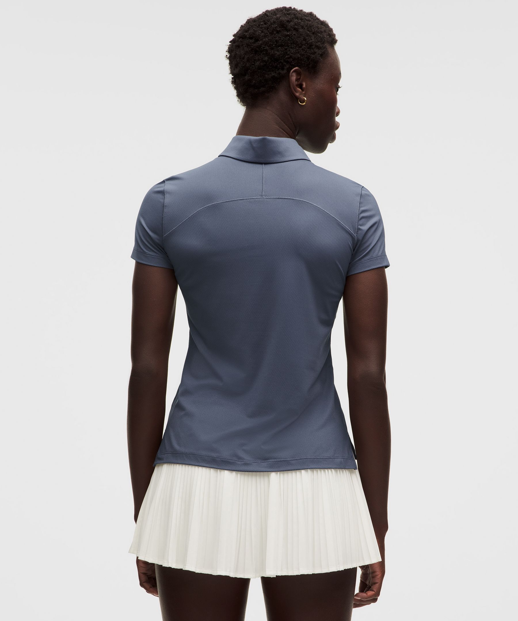 Quick-Dry Short-Sleeve Polo Shirt Straight Hem