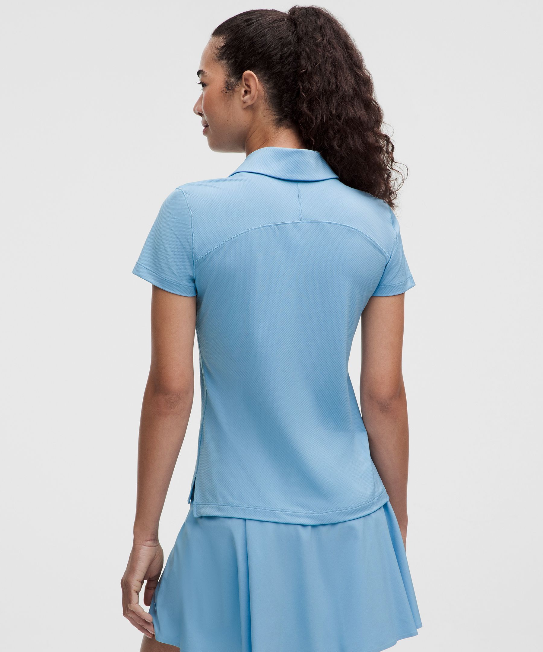 Quick-Dry Short-Sleeve Polo Shirt Straight Hem *Logo