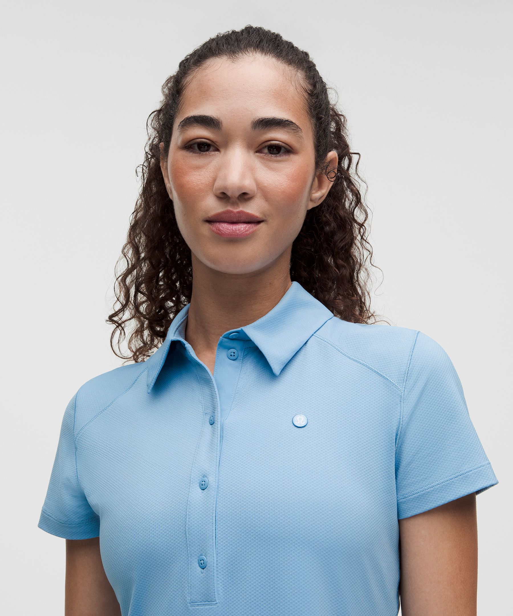 Quick-Dry Short-Sleeve Polo Shirt Straight Hem *Logo