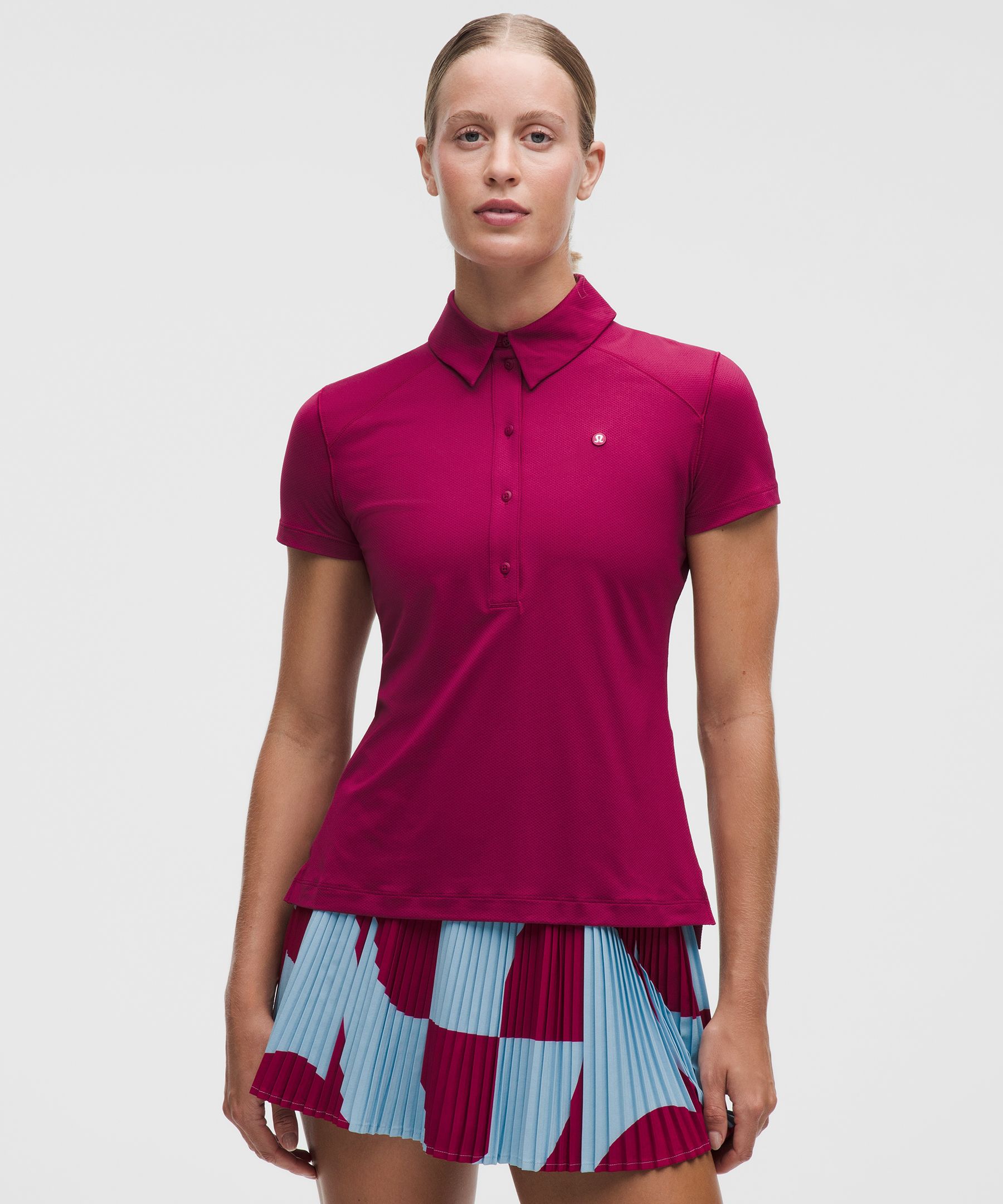 Quick-Dry Short-Sleeve Polo Shirt Straight Hem *Logo
