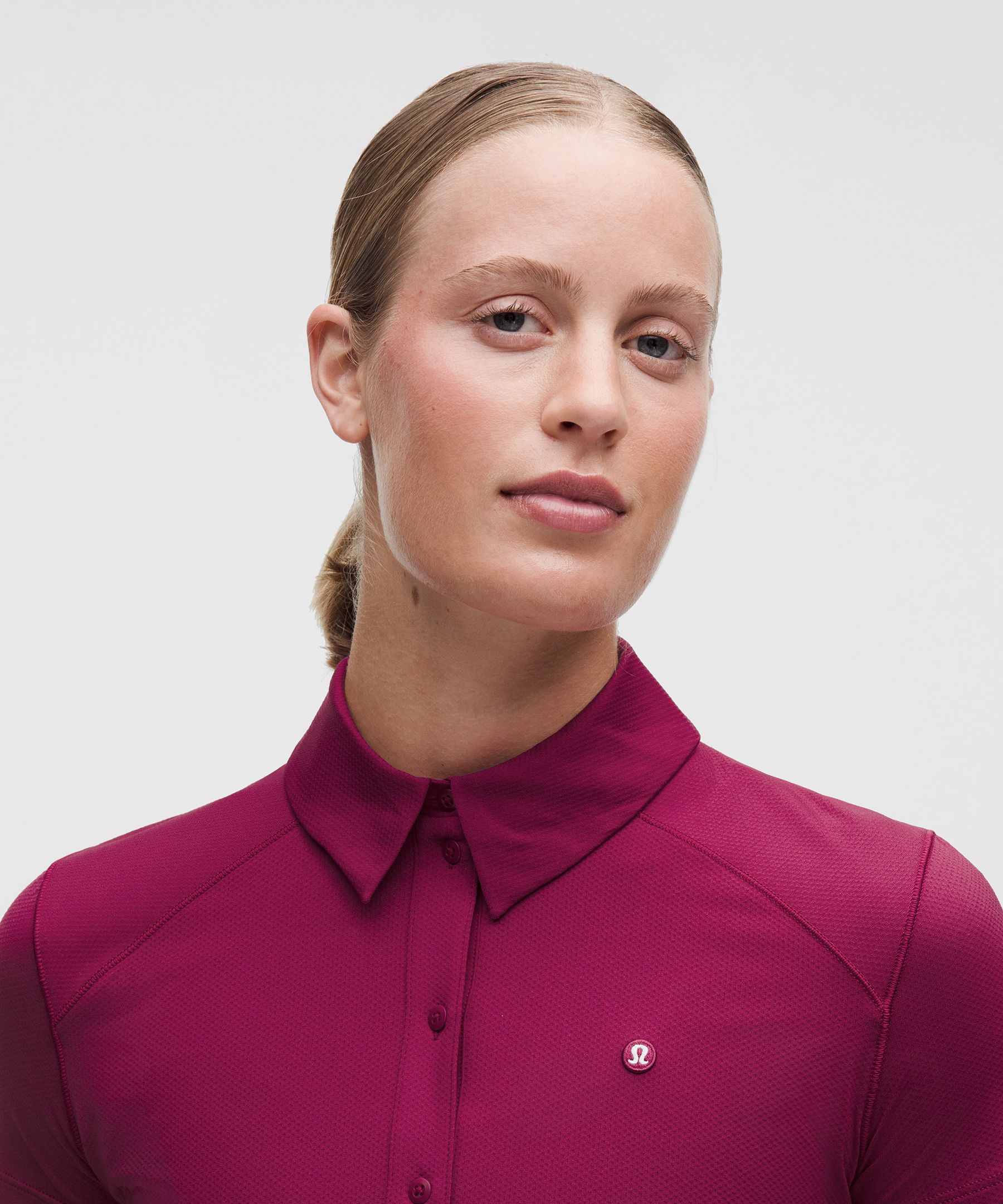 Quick-Dry Short-Sleeve Polo Shirt Straight Hem *Logo