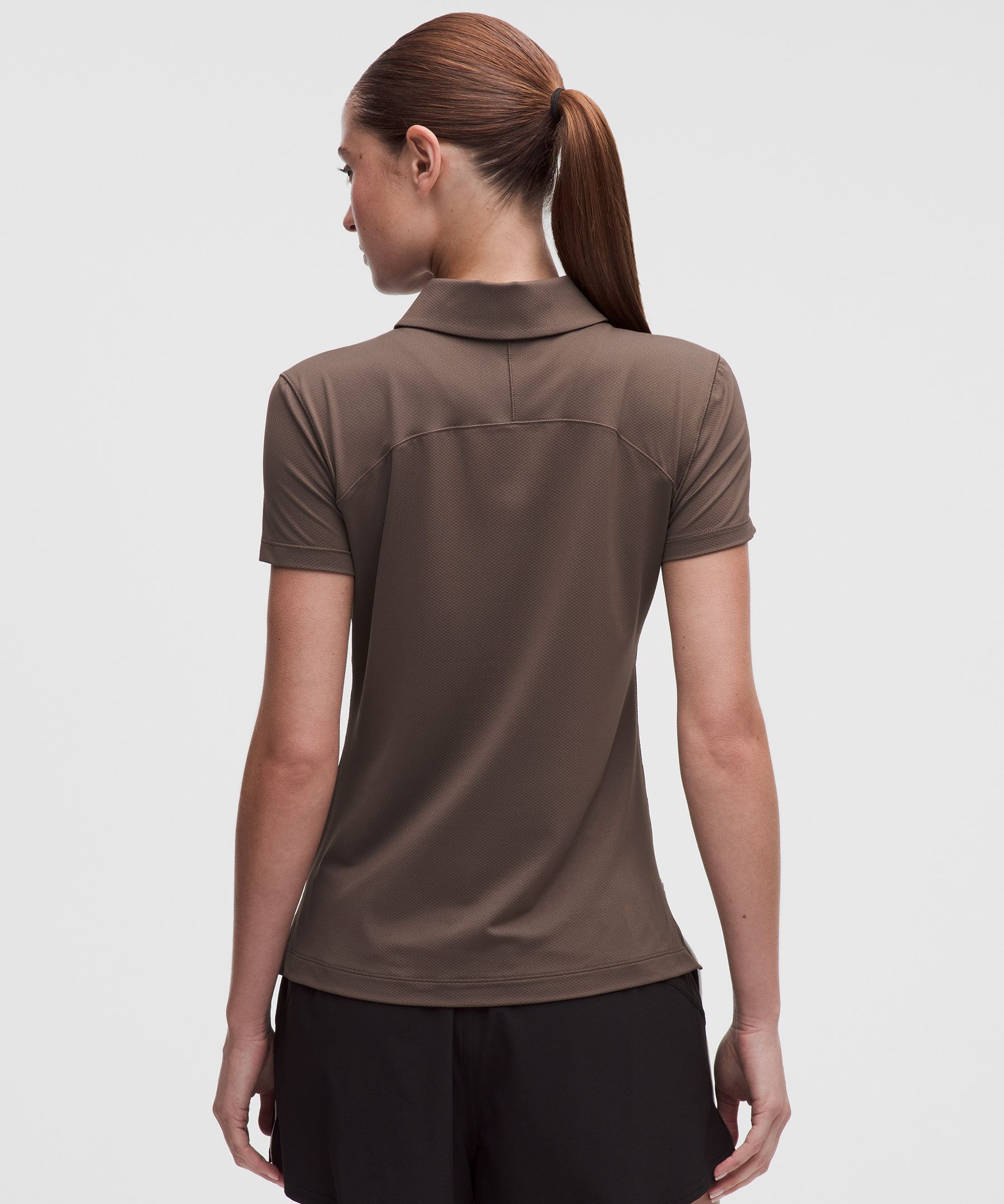 Quick-Dry Short-Sleeve Polo Shirt Straight Hem