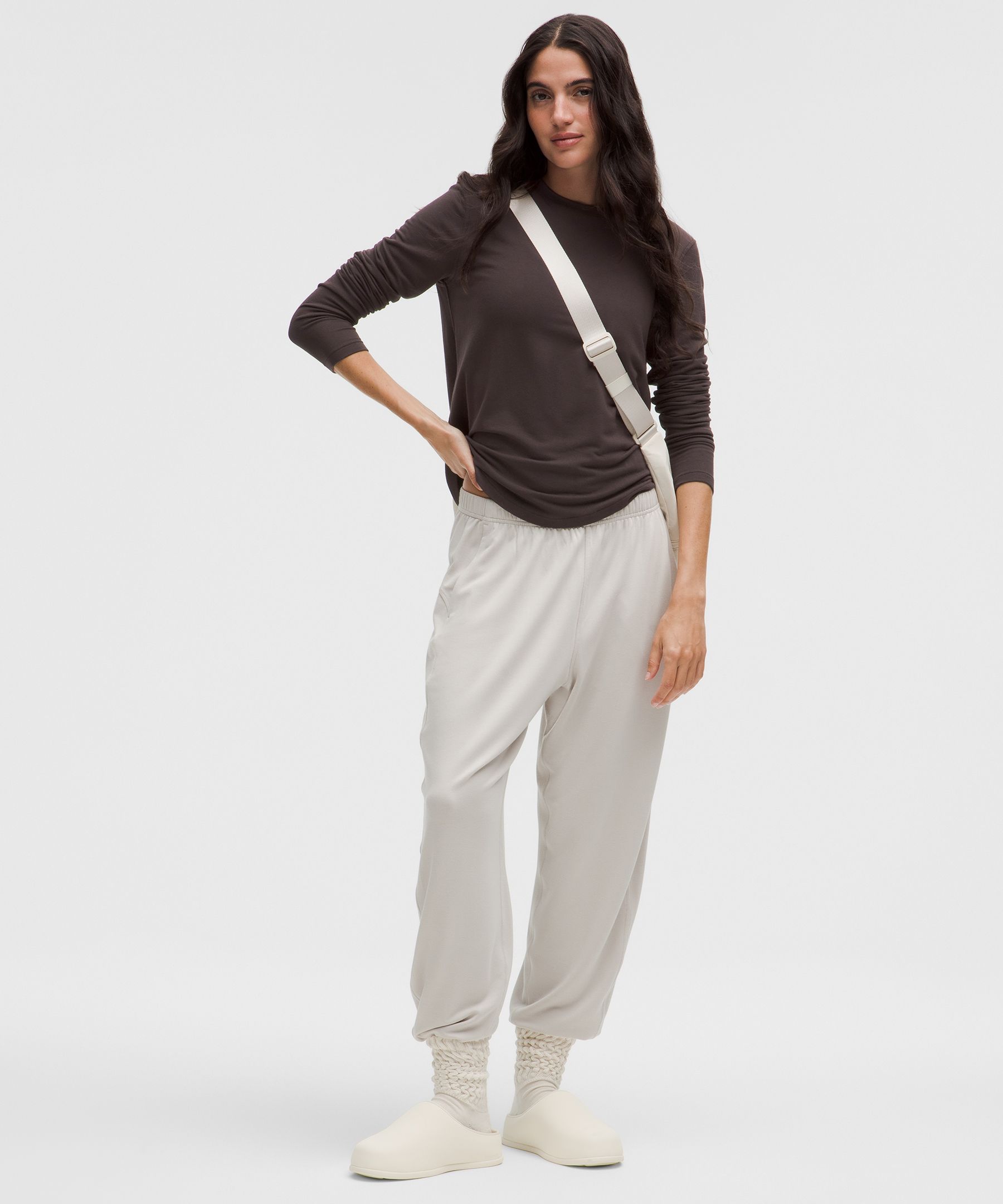 Lululemon Love Long-sleeve Shirt In Brown