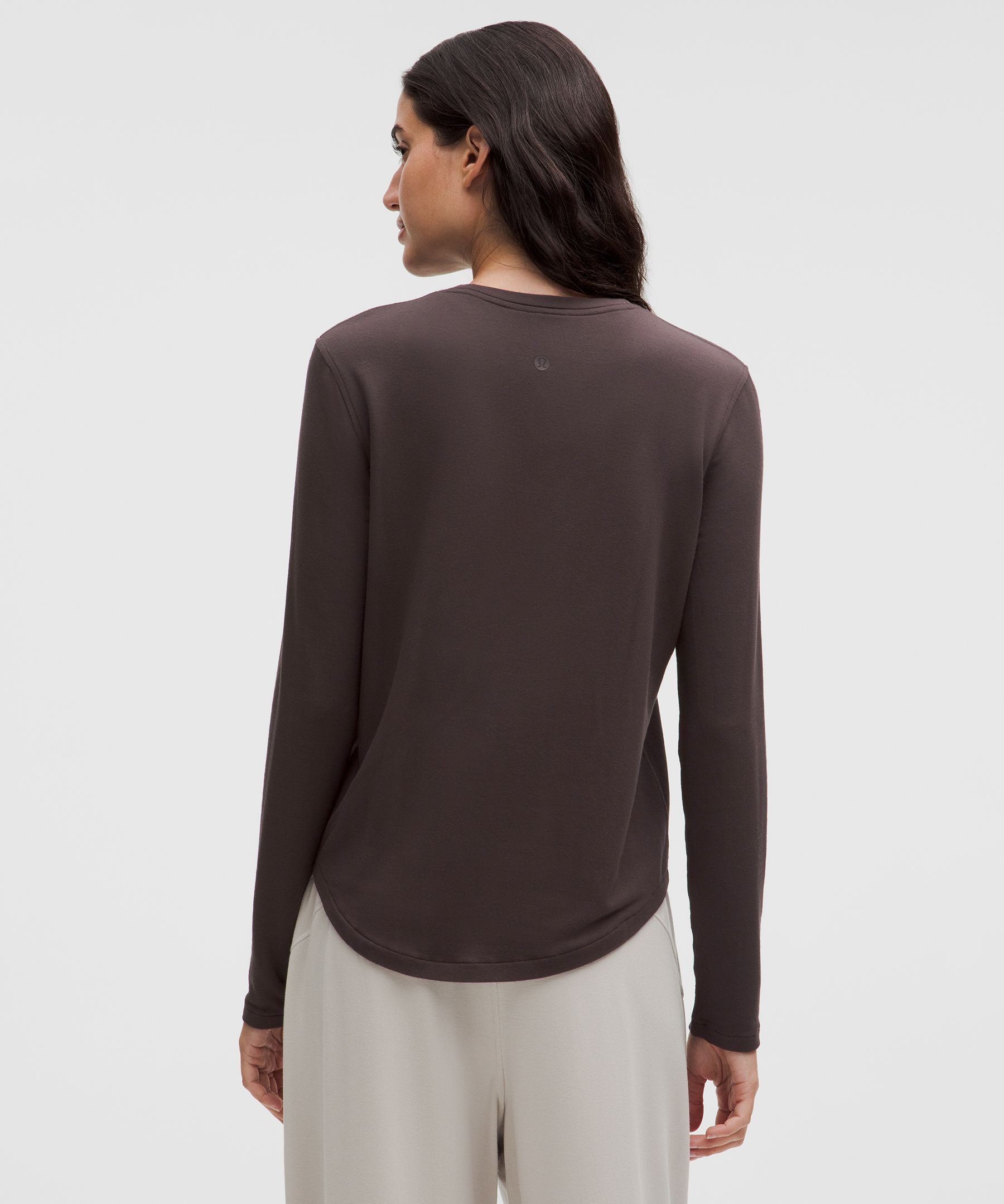 Lululemon Love Long-sleeve Shirt In Brown