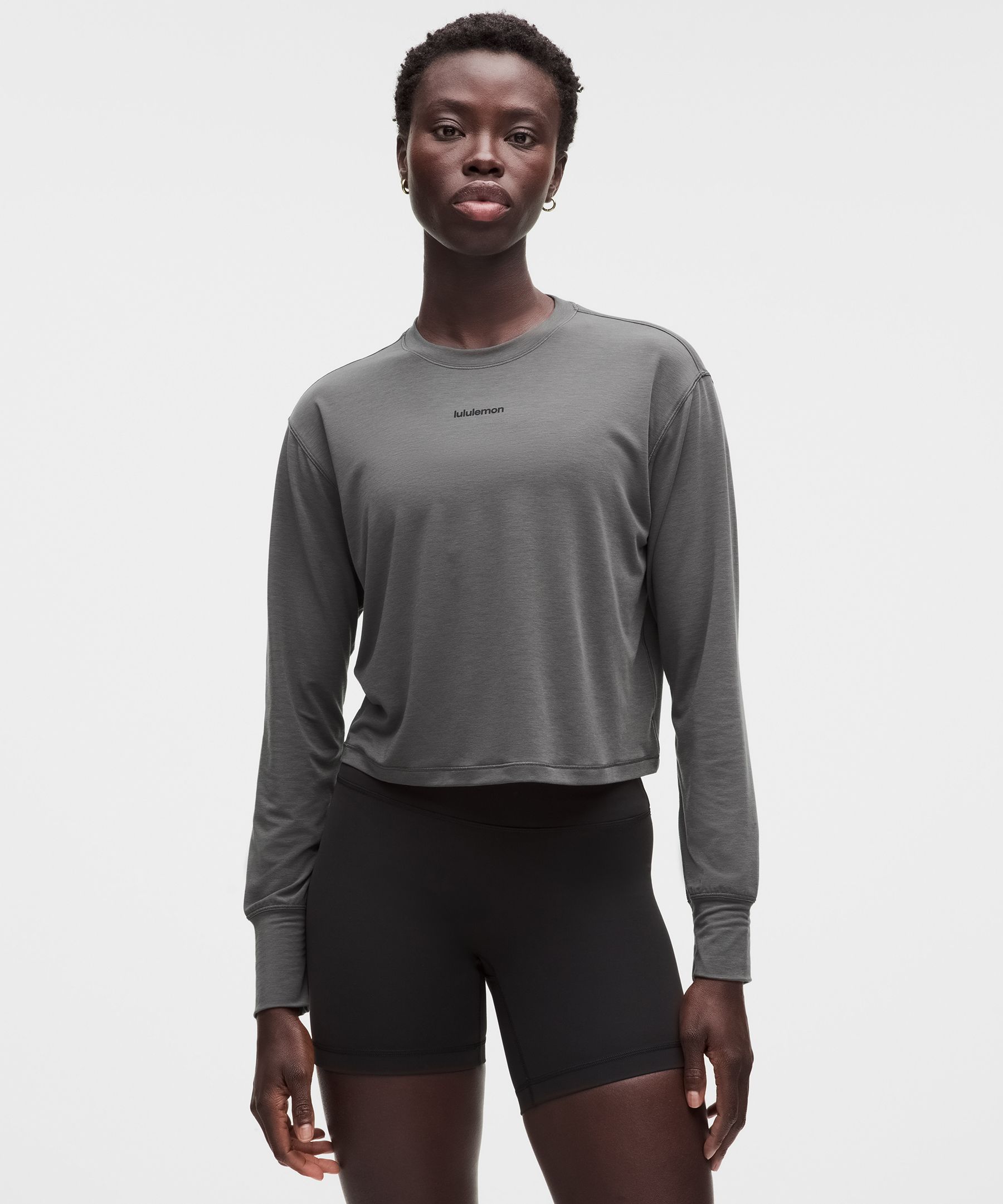 Trainings-Langarmshirt aus Jersey *Logo
