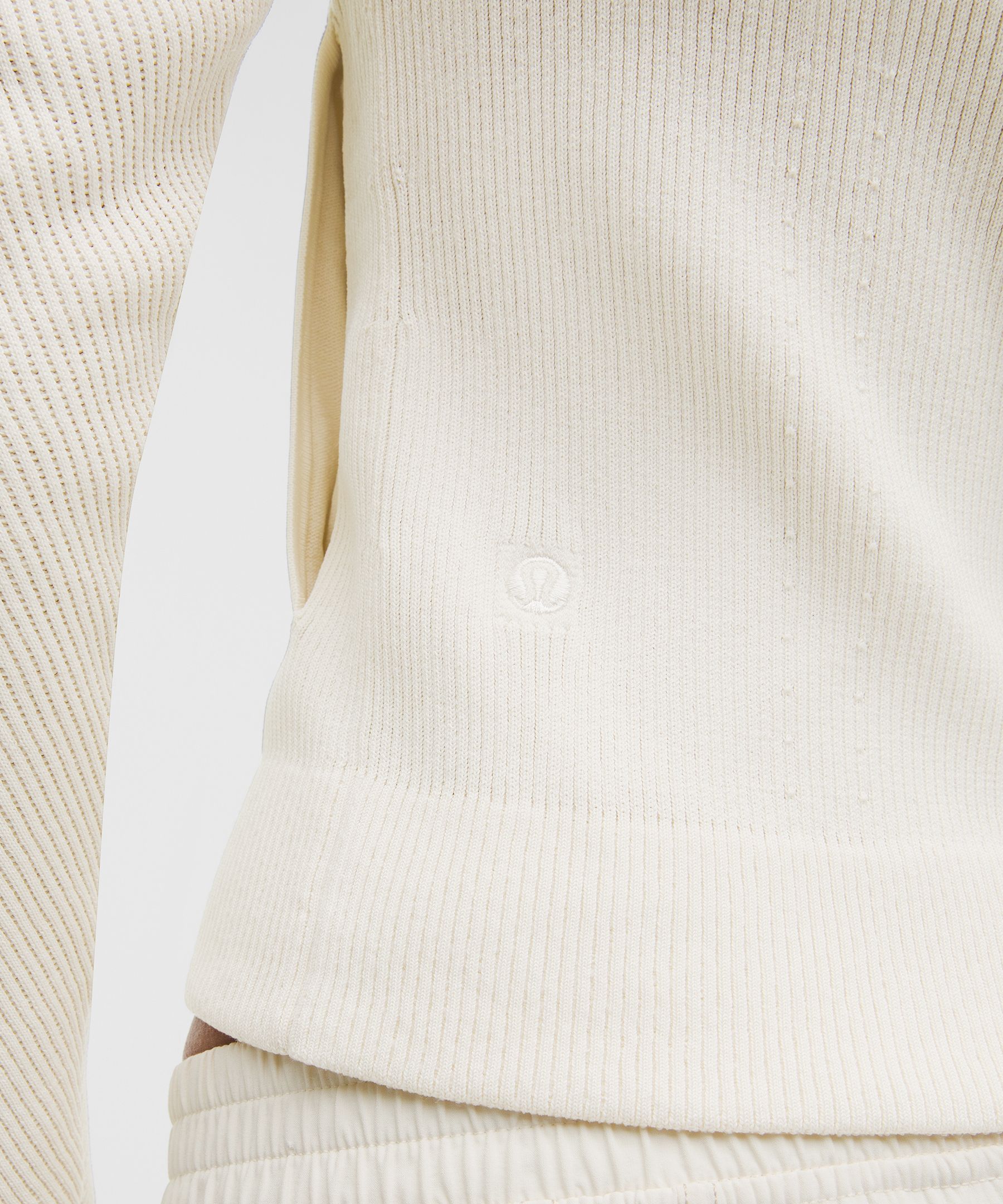 Structured Knit Zip-Up Hoodie