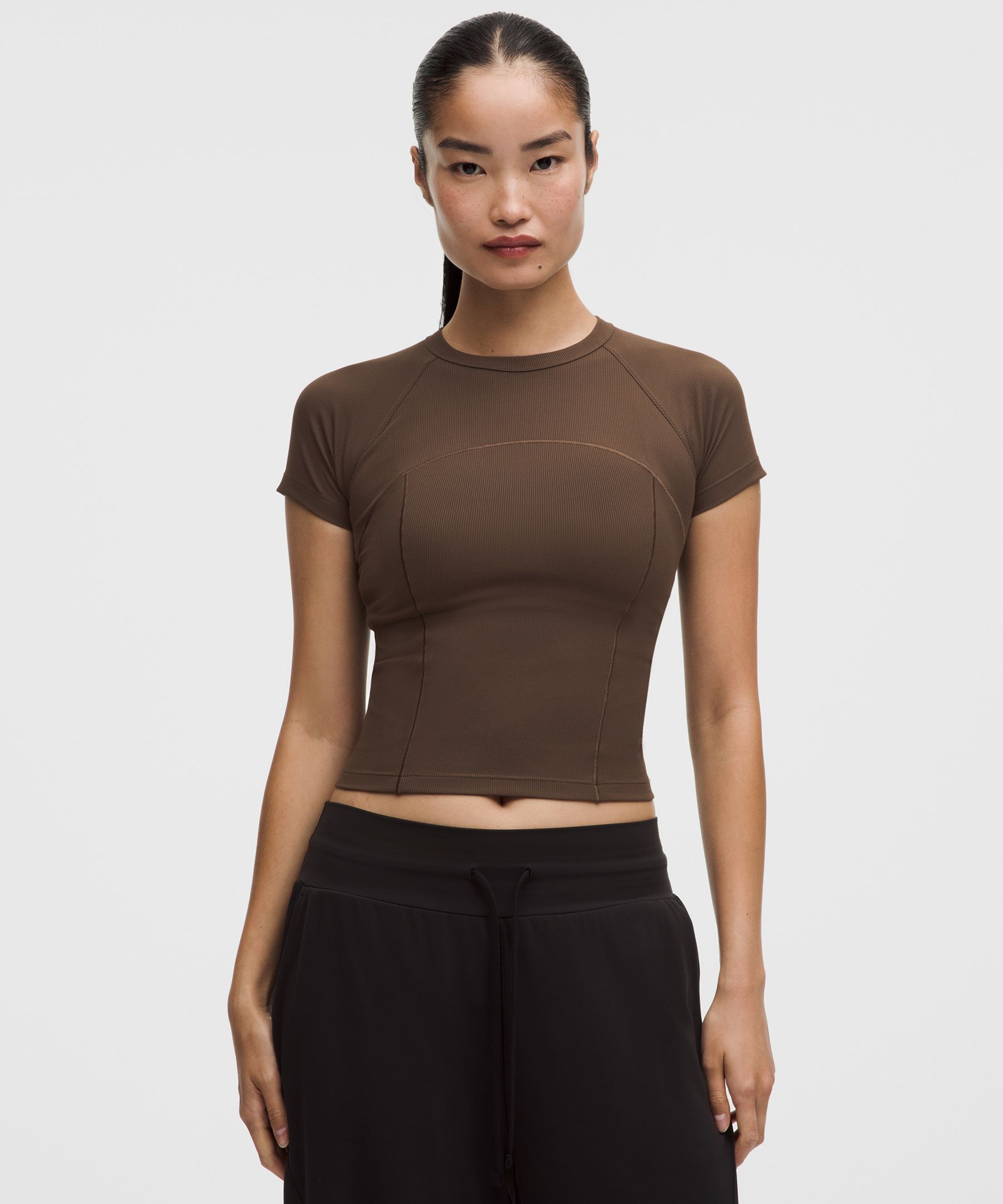Ribbed Nulu Short-Sleeve Shirt