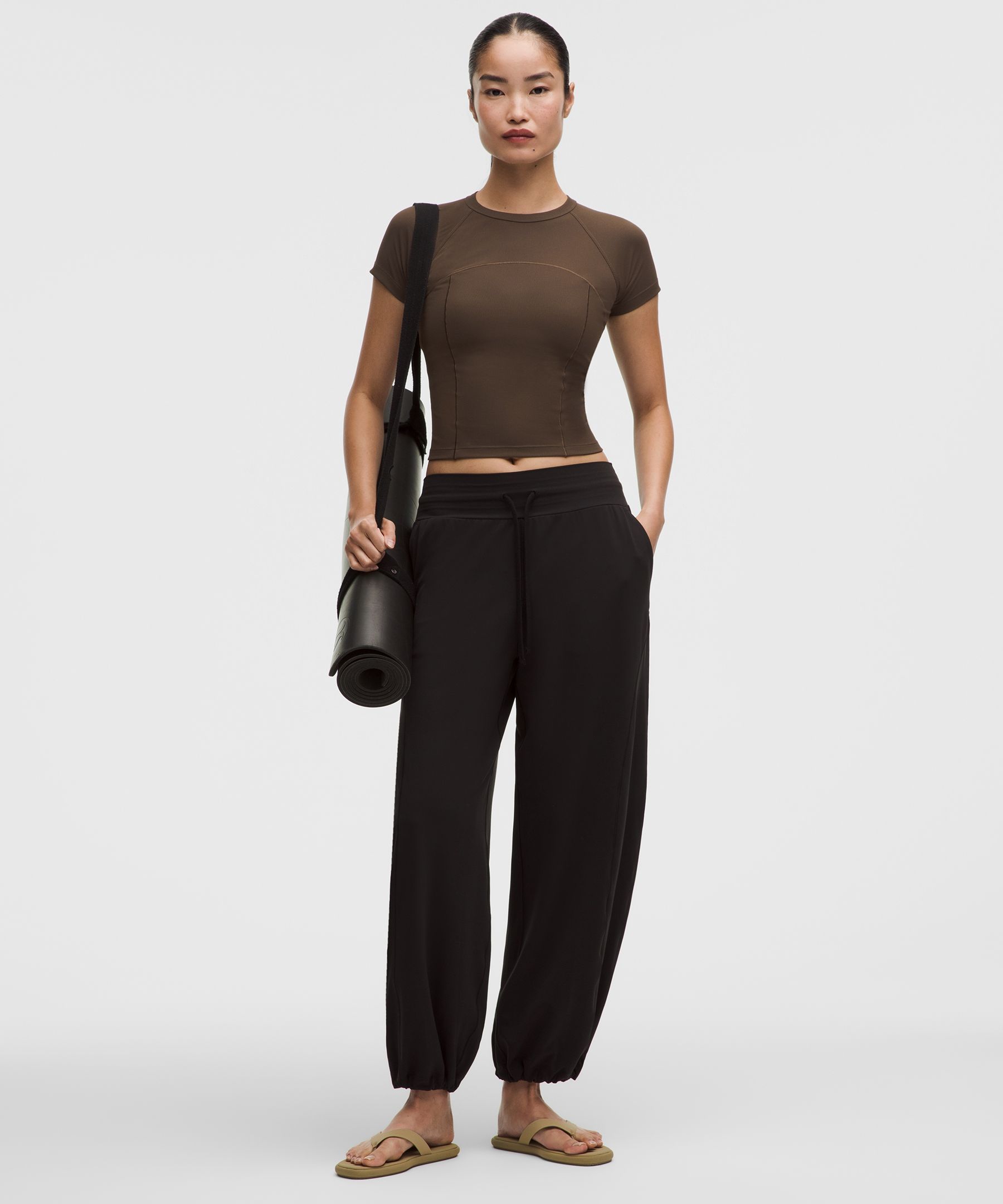 Ribbed Nulu Short-Sleeve Shirt