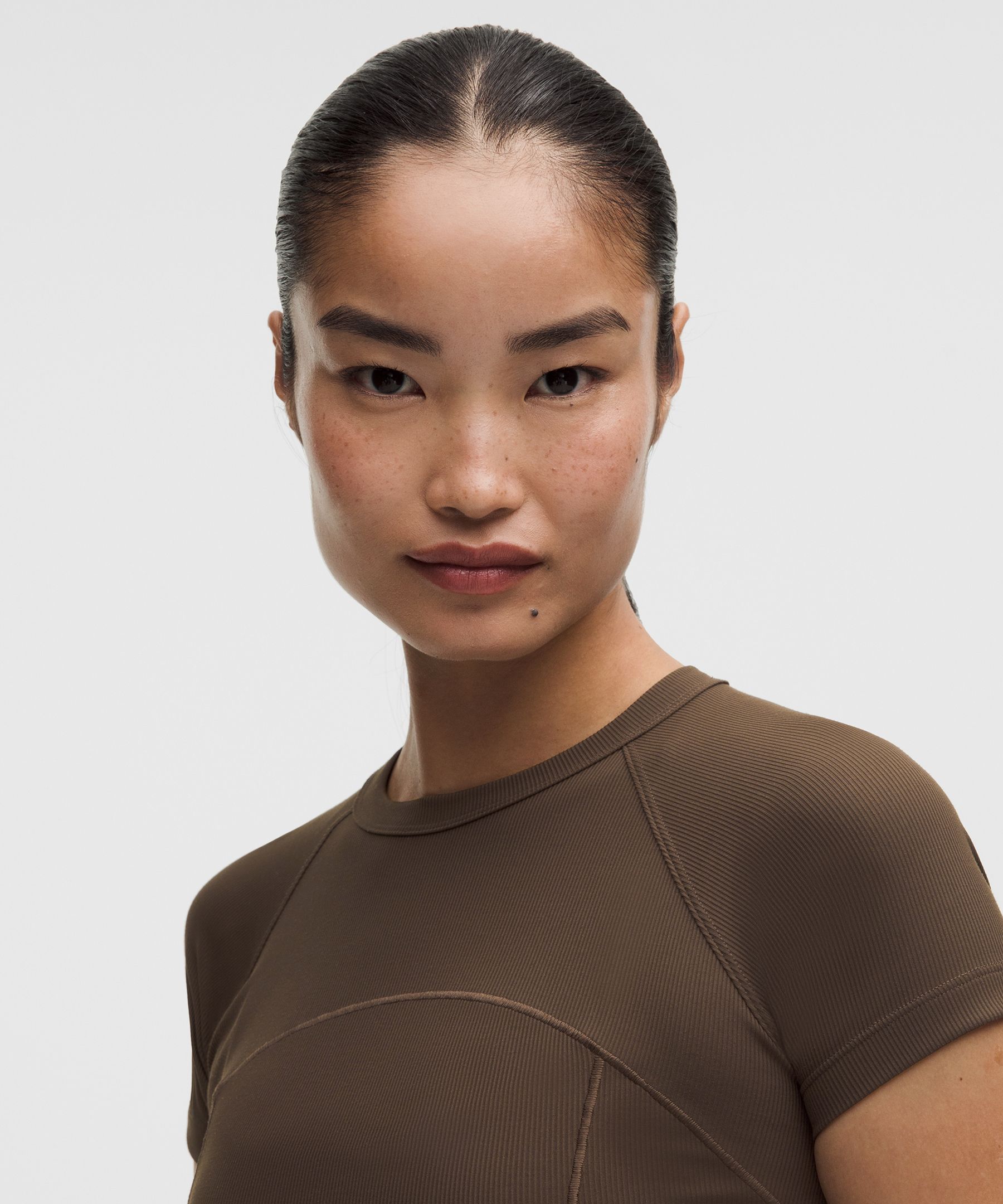Ribbed Nulu Short-Sleeve Shirt