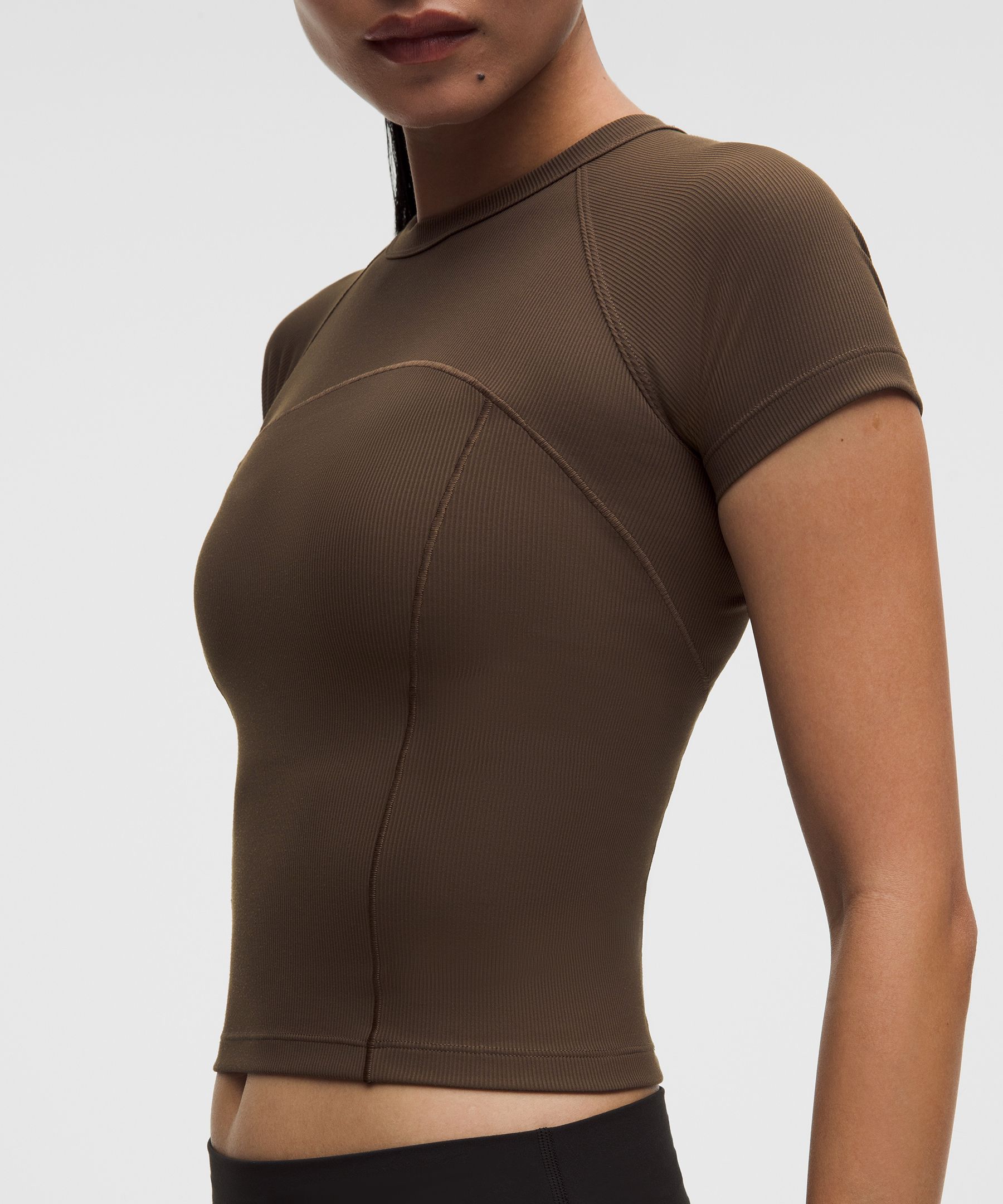 Ribbed Nulu Short-Sleeve Shirt