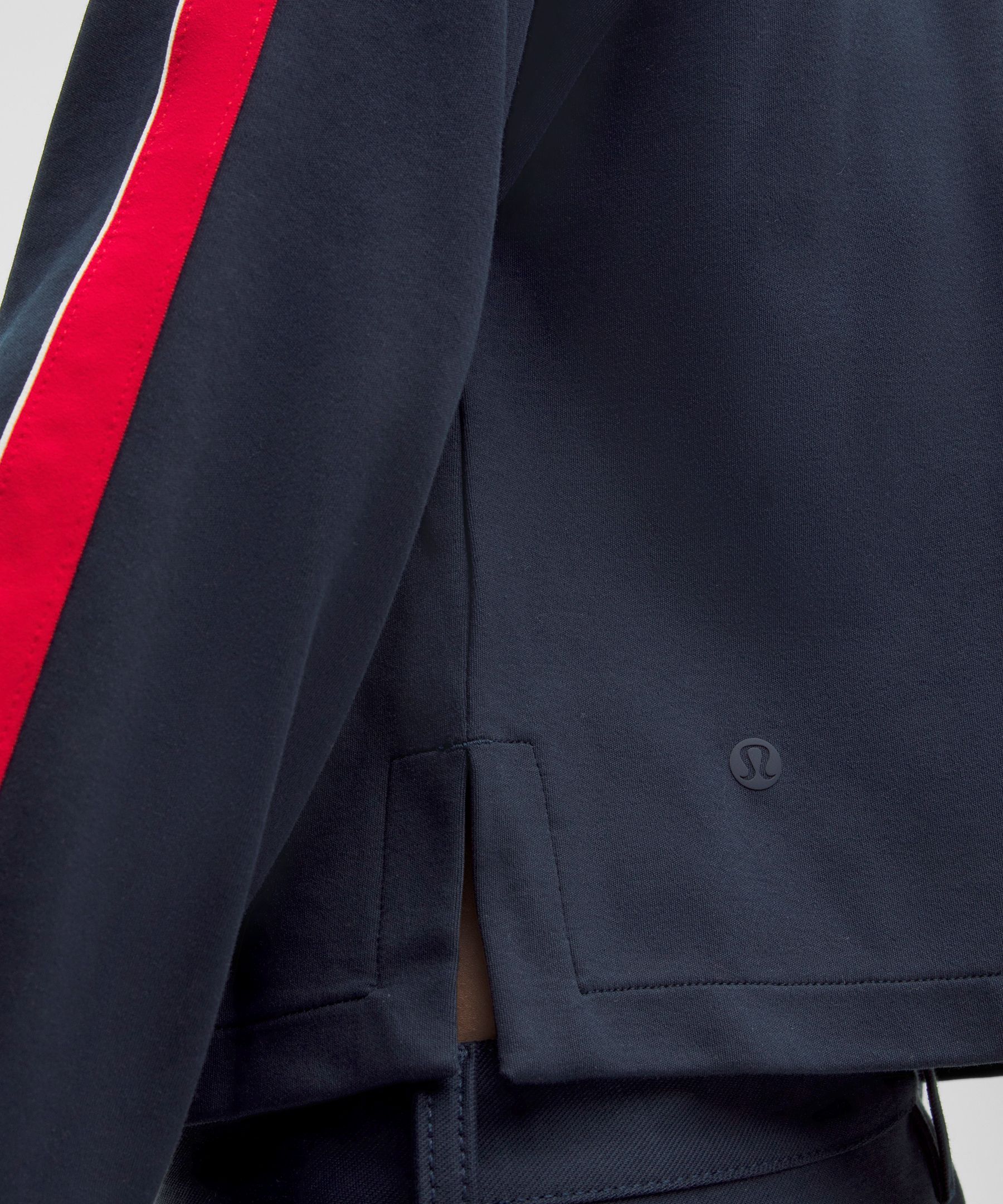 Cotton V-Neck Long-Sleeve Polo Shirt