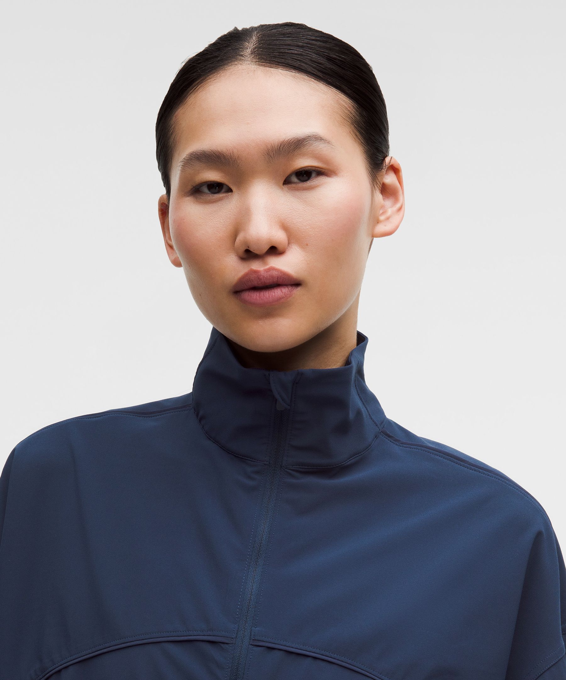 UV-Protective Oversized Tennis Jacket