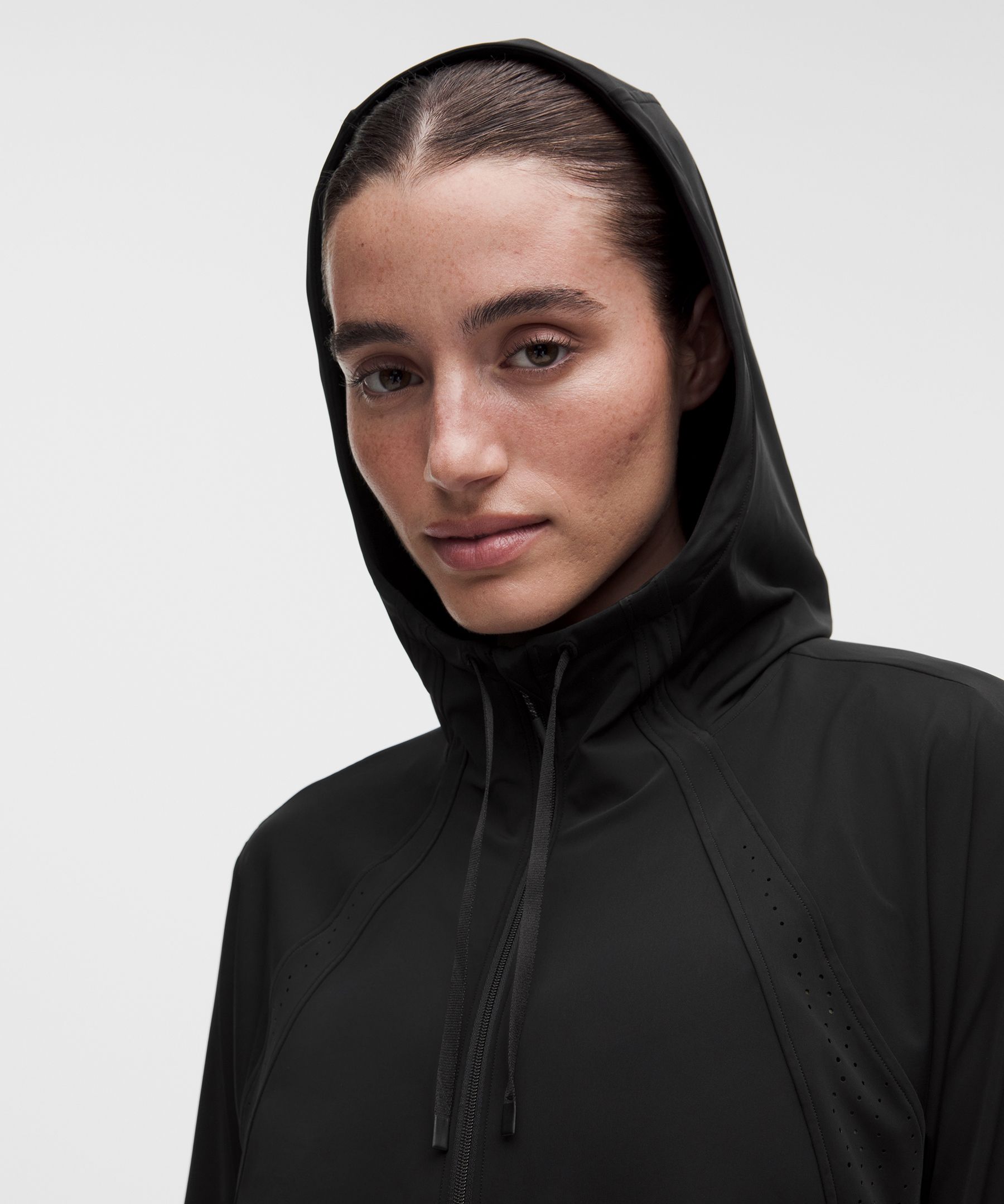 Sleek Perforated Running Jacket