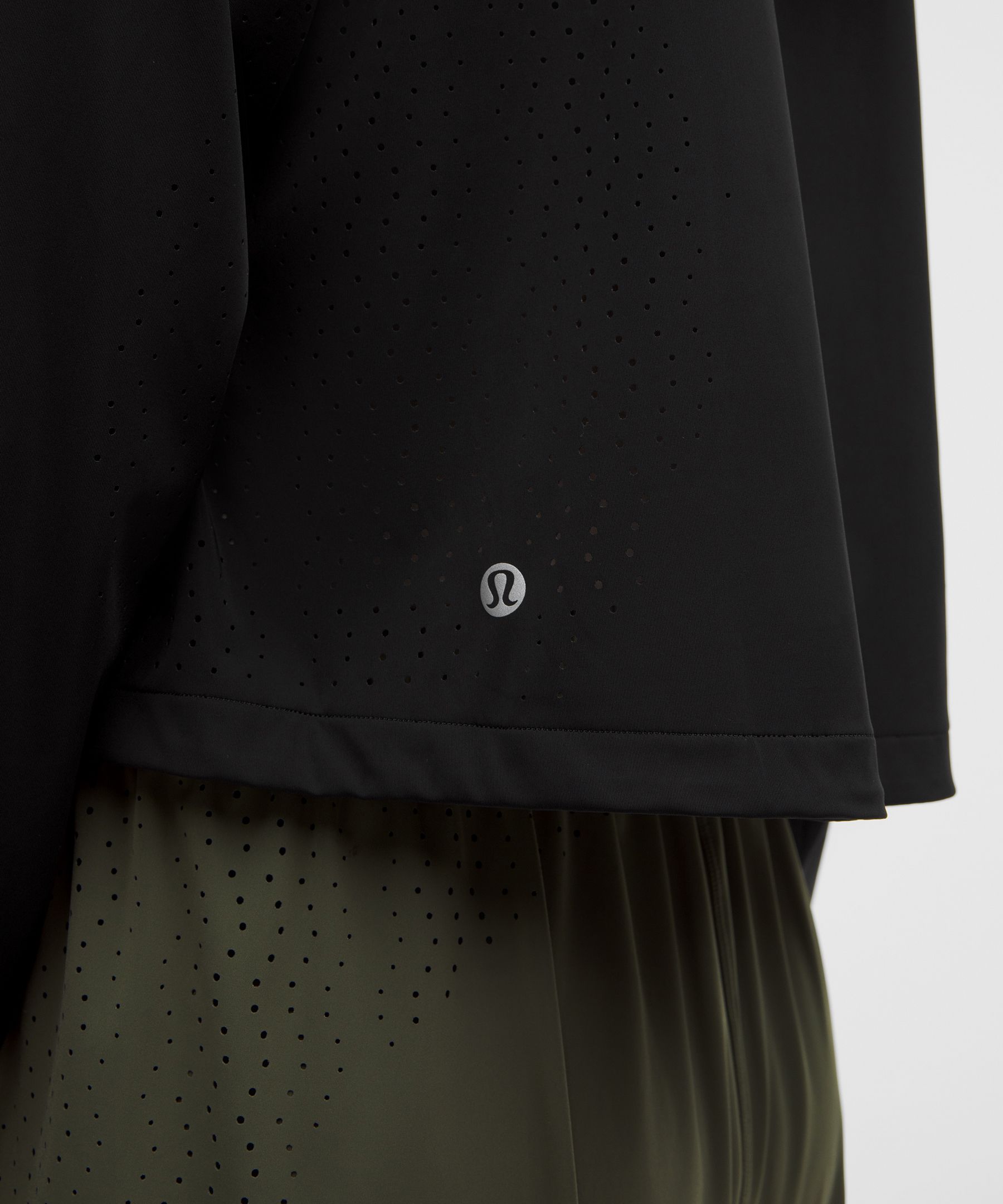 Sleek Perforated Running Jacket