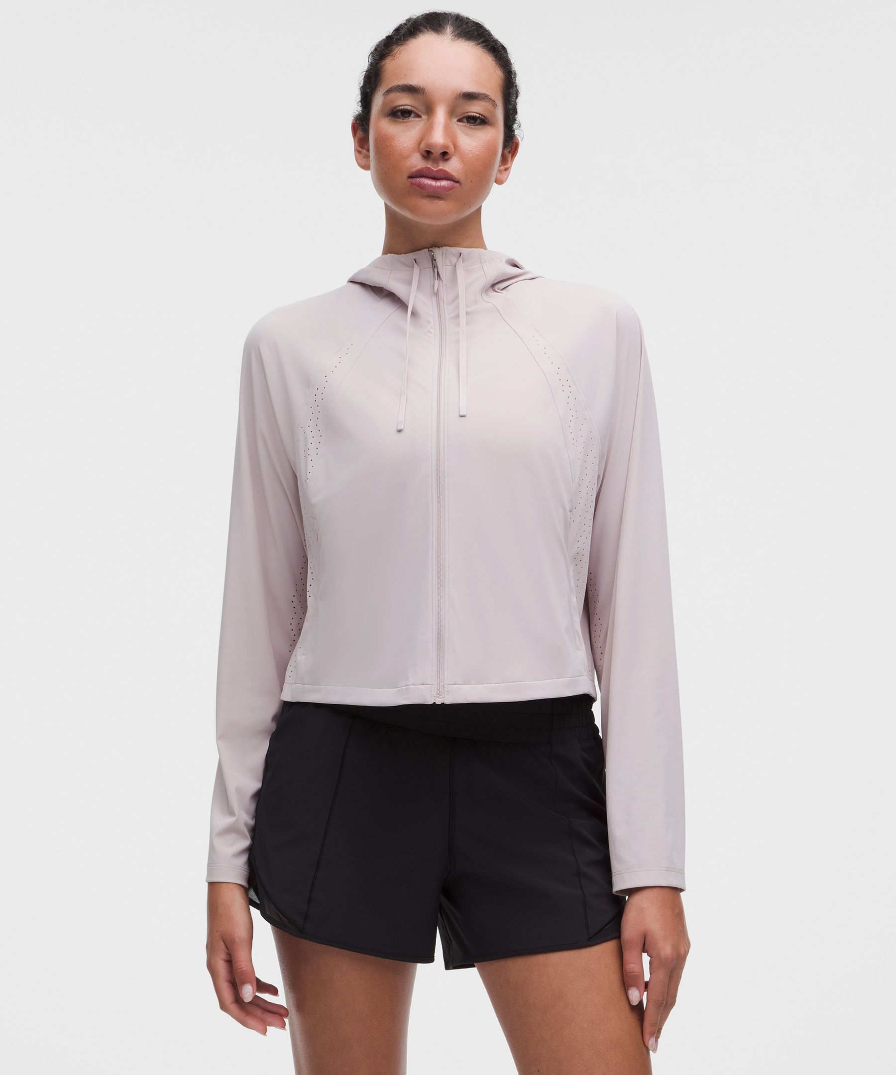 Sleek Perforated Running Jacket