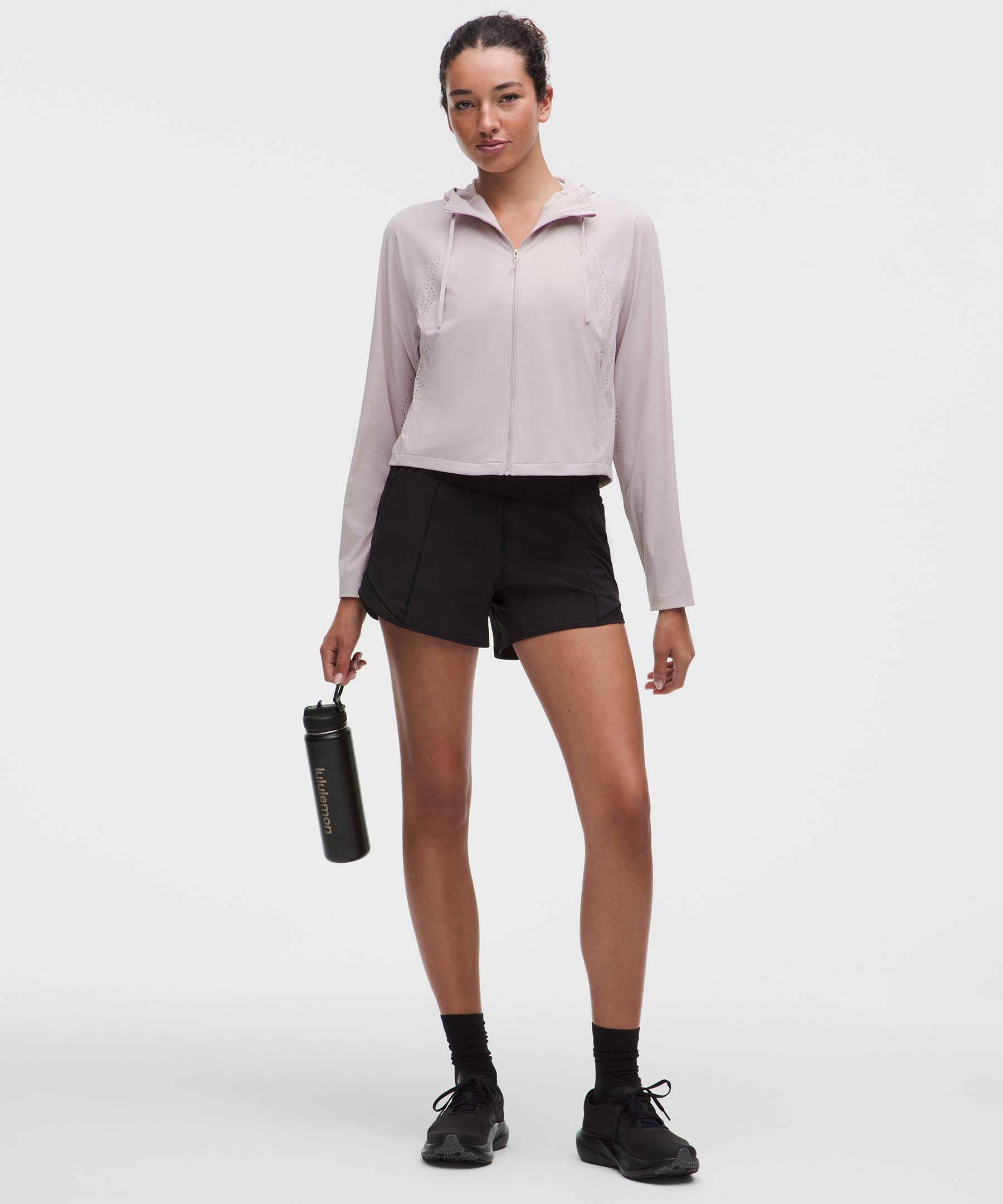 Sleek Perforated Running Jacket