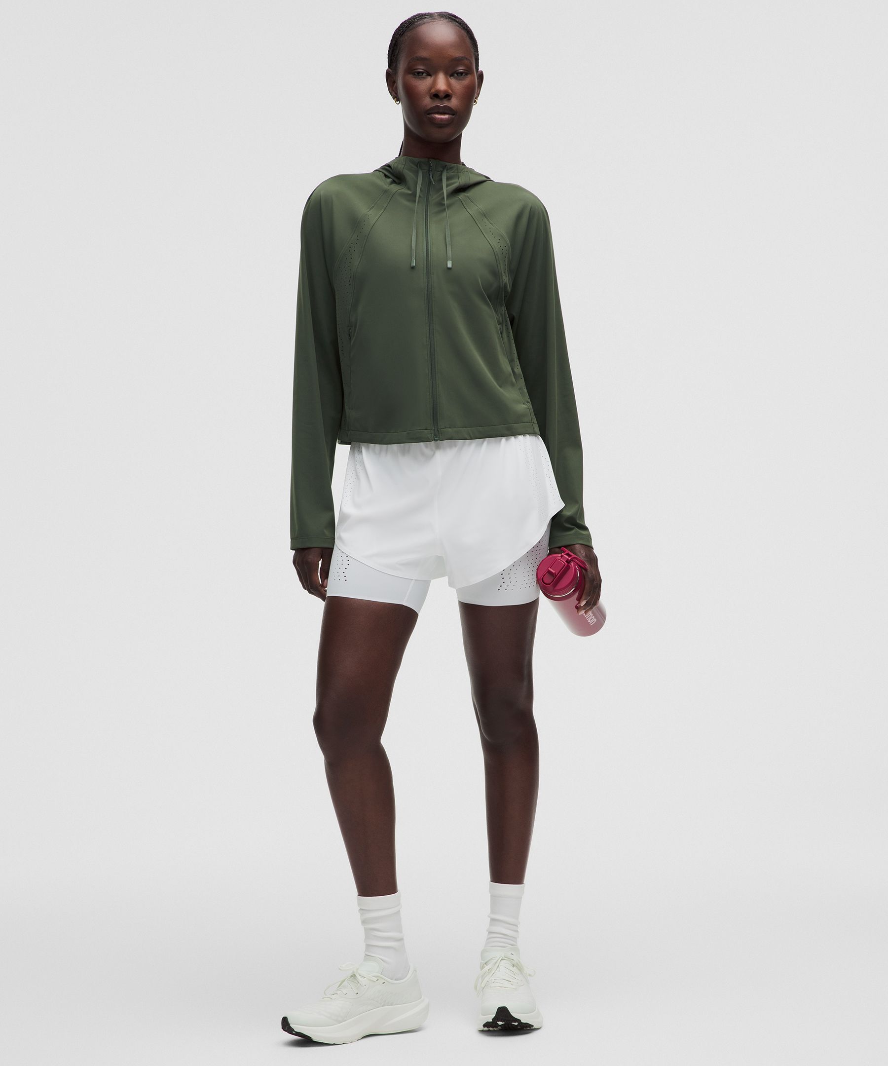 Sleek Perforated Running Jacket