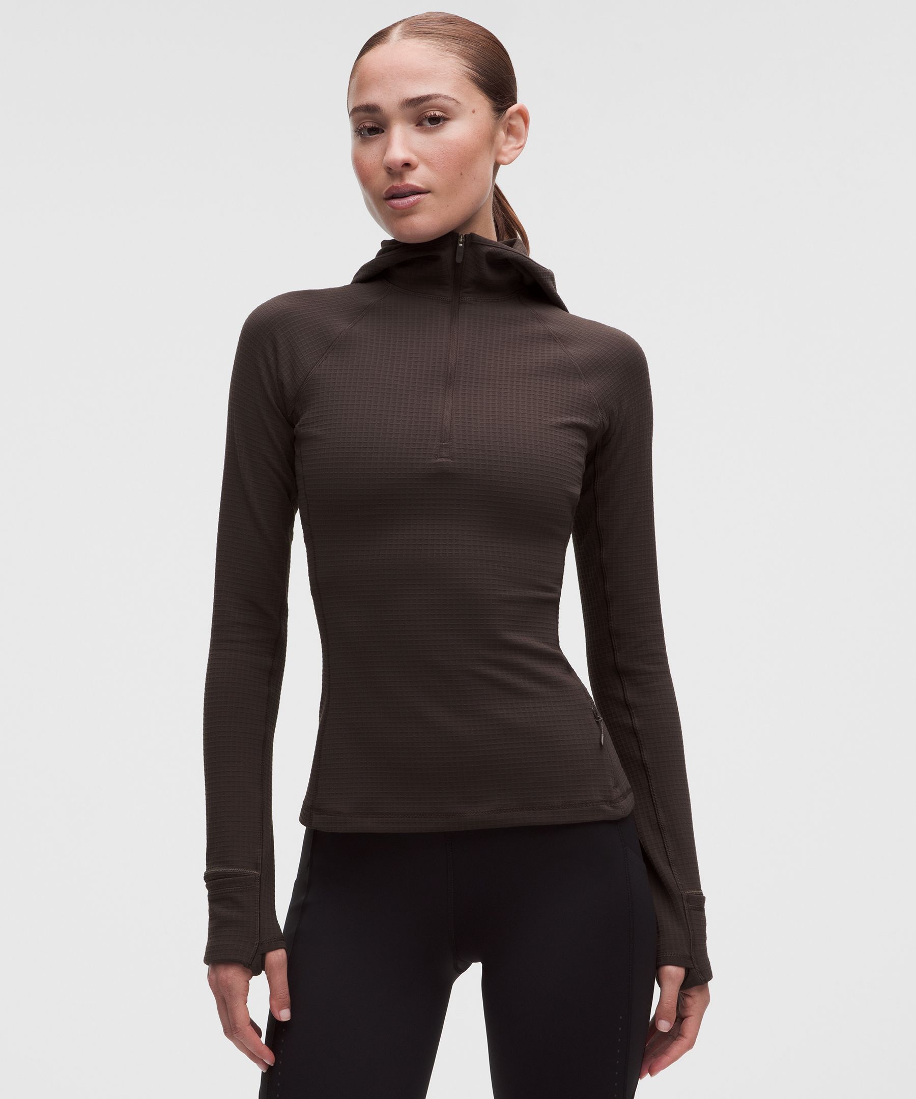 It's Rulu Hooded Half Zip Waffle by Lululemon