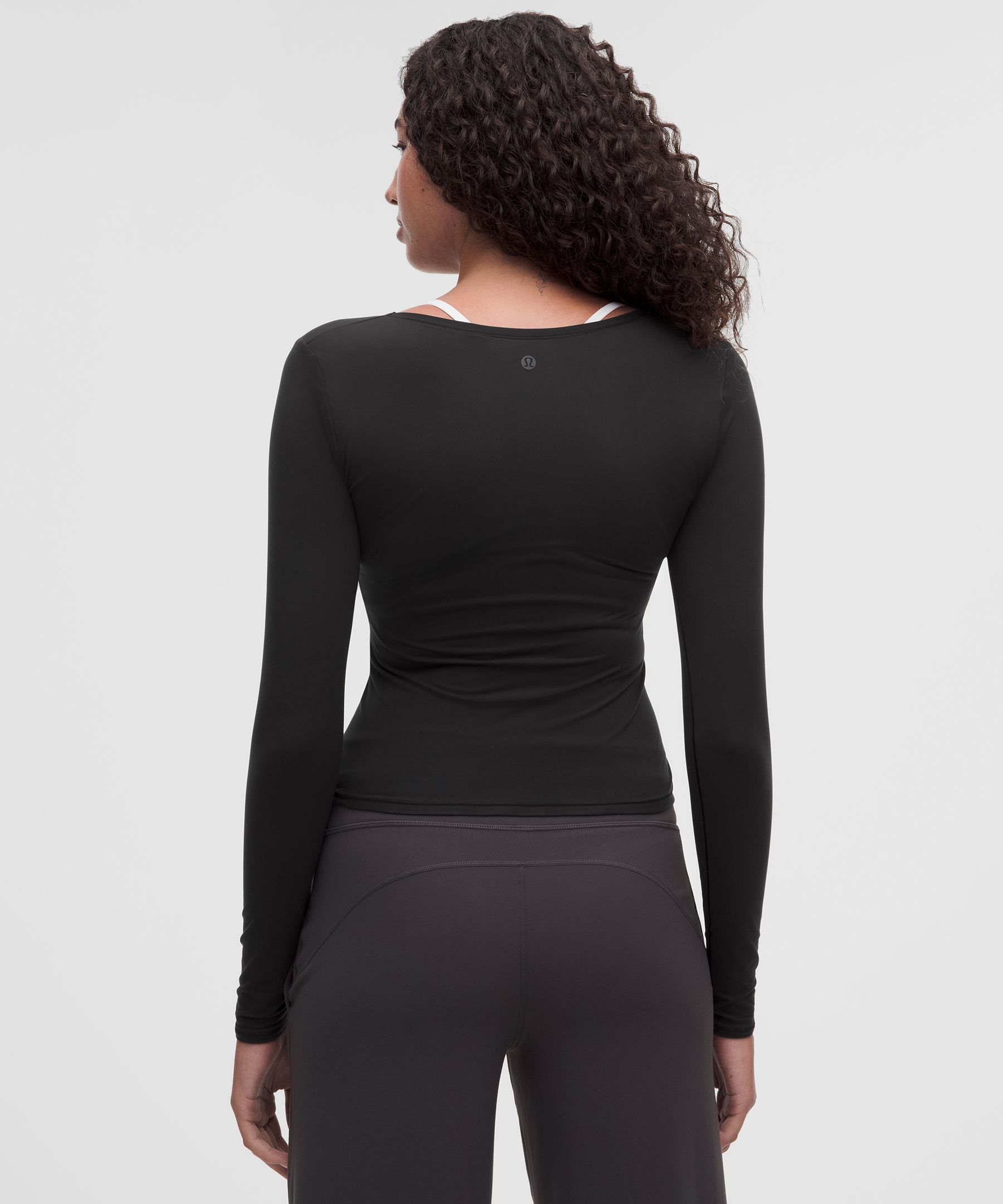 Wundermost Ultra-Soft Nulu Scoopneck Long-Sleeve Shirt