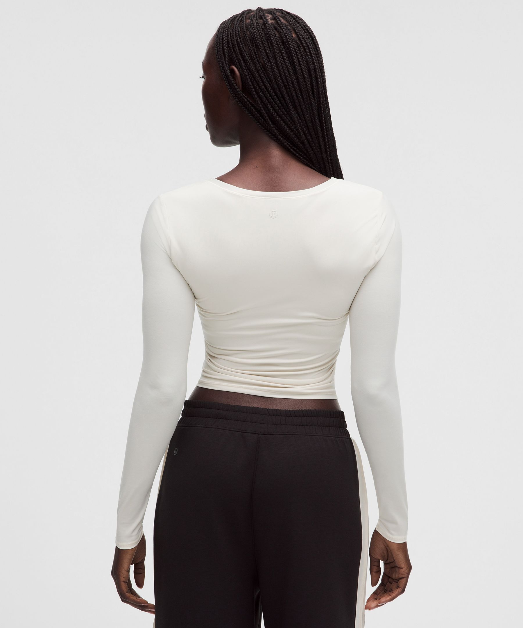 Wundermost Ultra-Soft Nulu Scoopneck Long-Sleeve Shirt