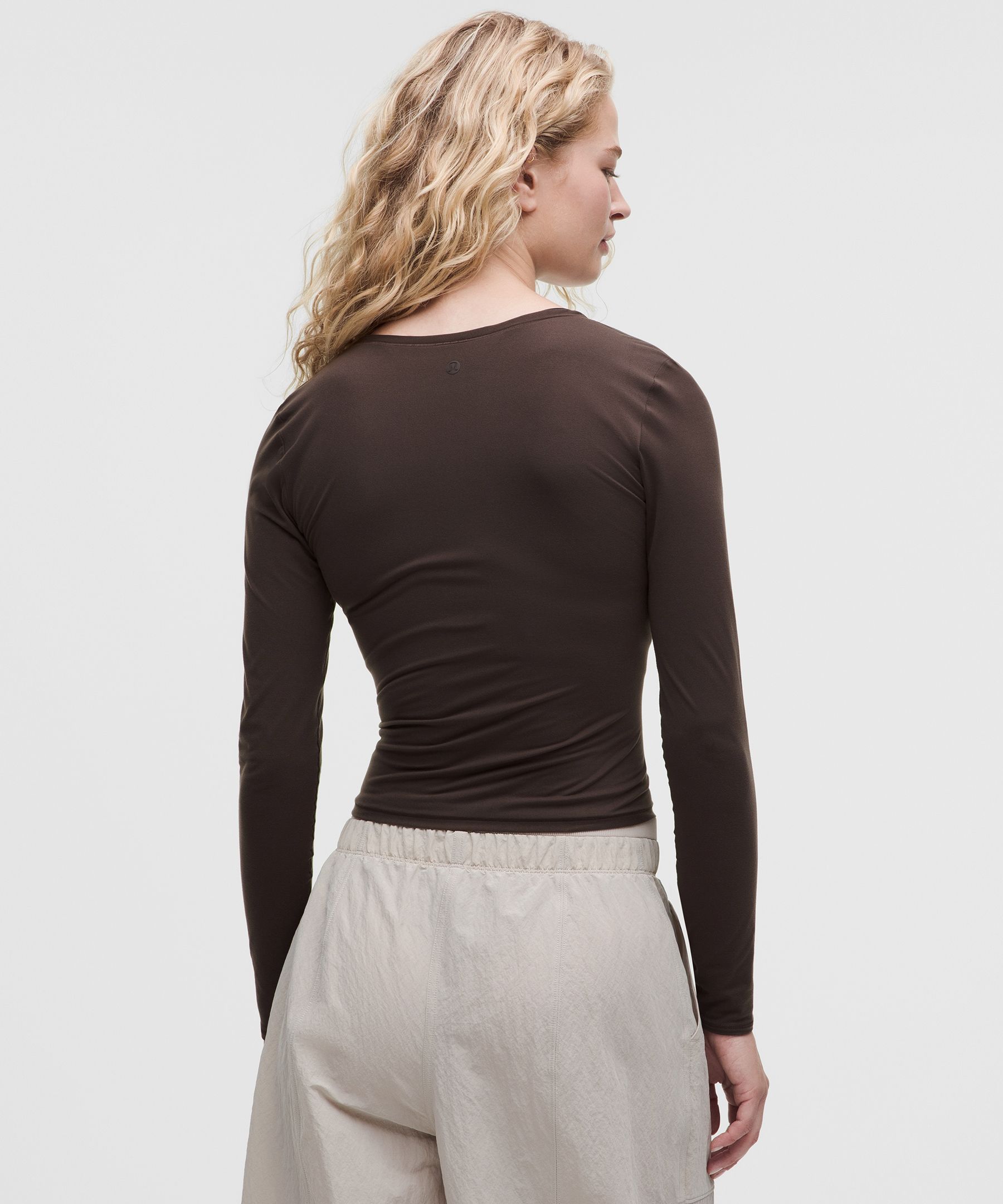 Wundermost Ultra-Soft Nulu Scoopneck Long-Sleeve Shirt