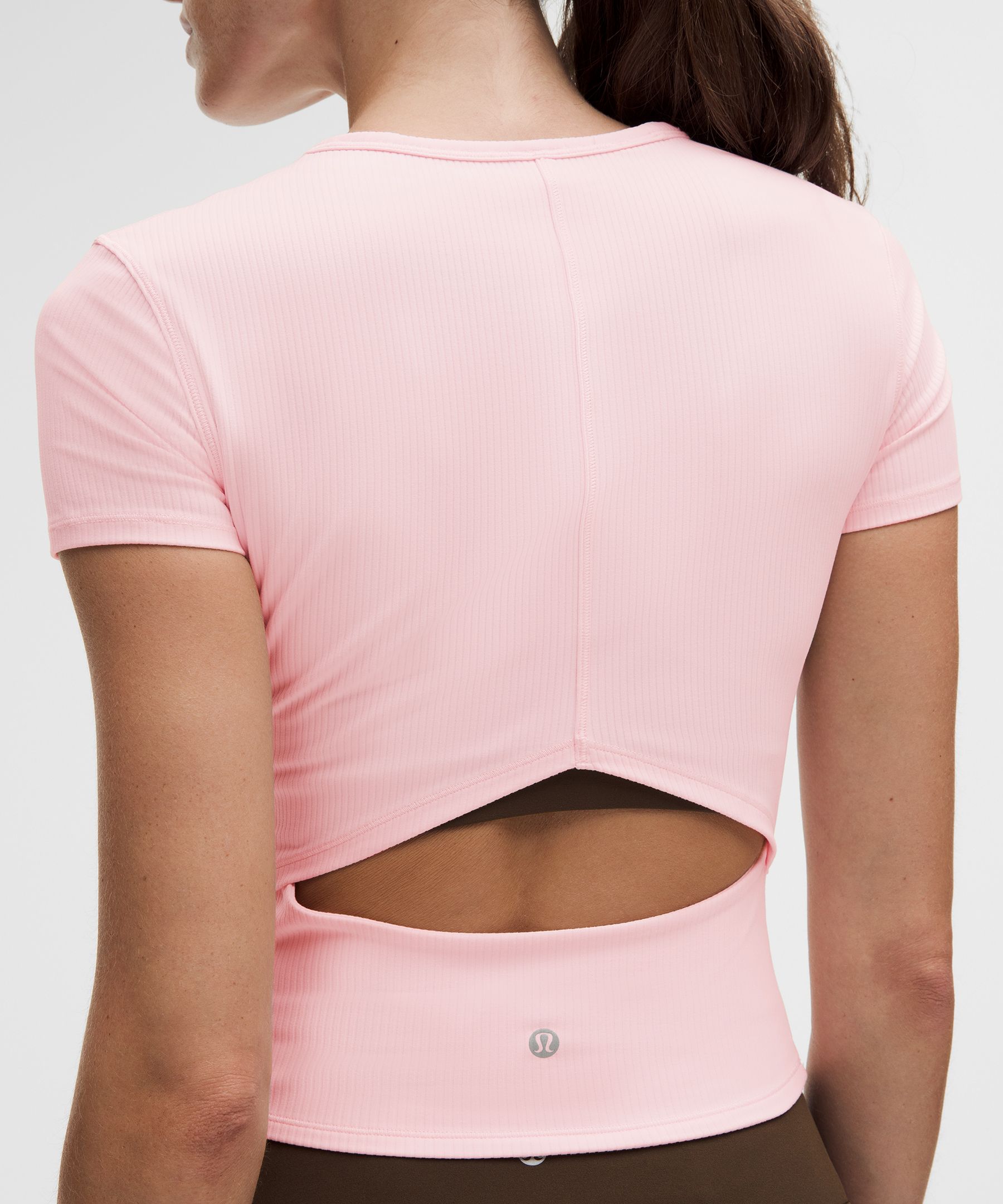 All It Takes Ribbed Keyhole Short-Sleeve Shirt