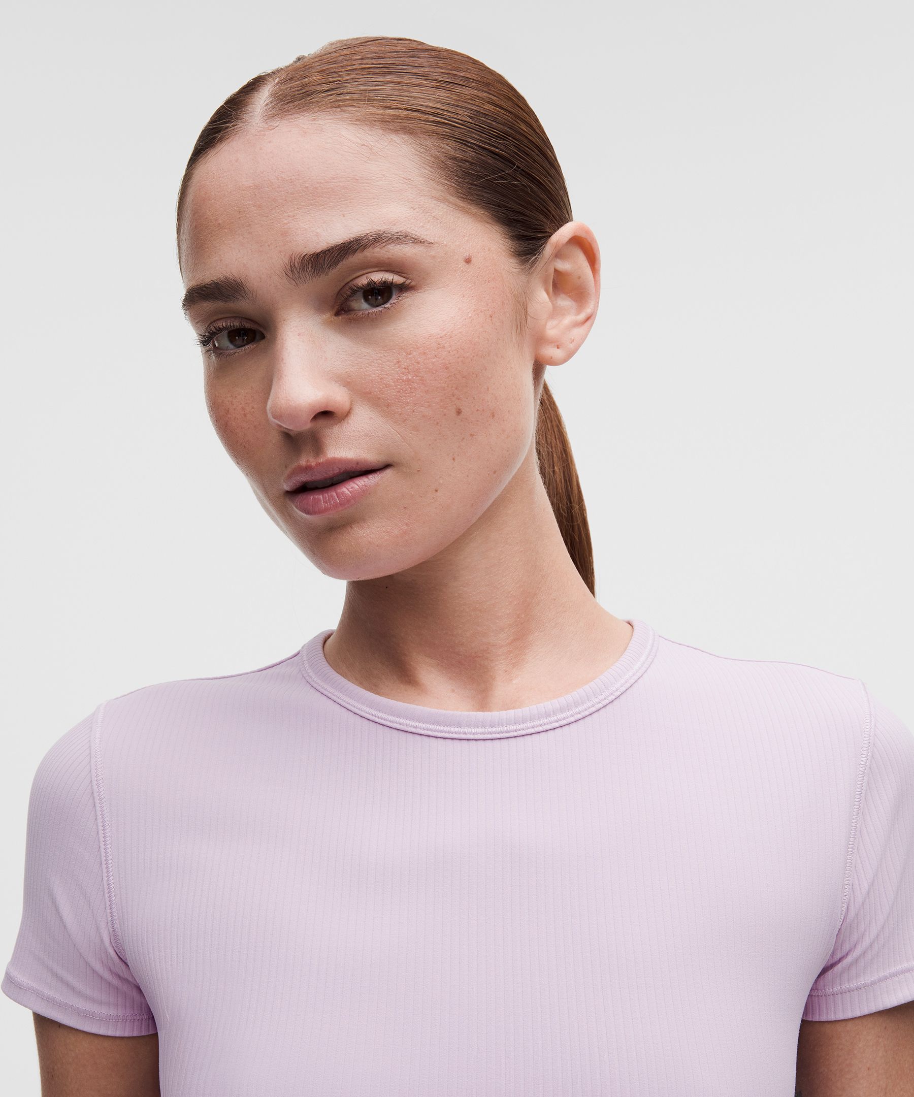 All It Takes Ribbed Keyhole Short-Sleeve Shirt