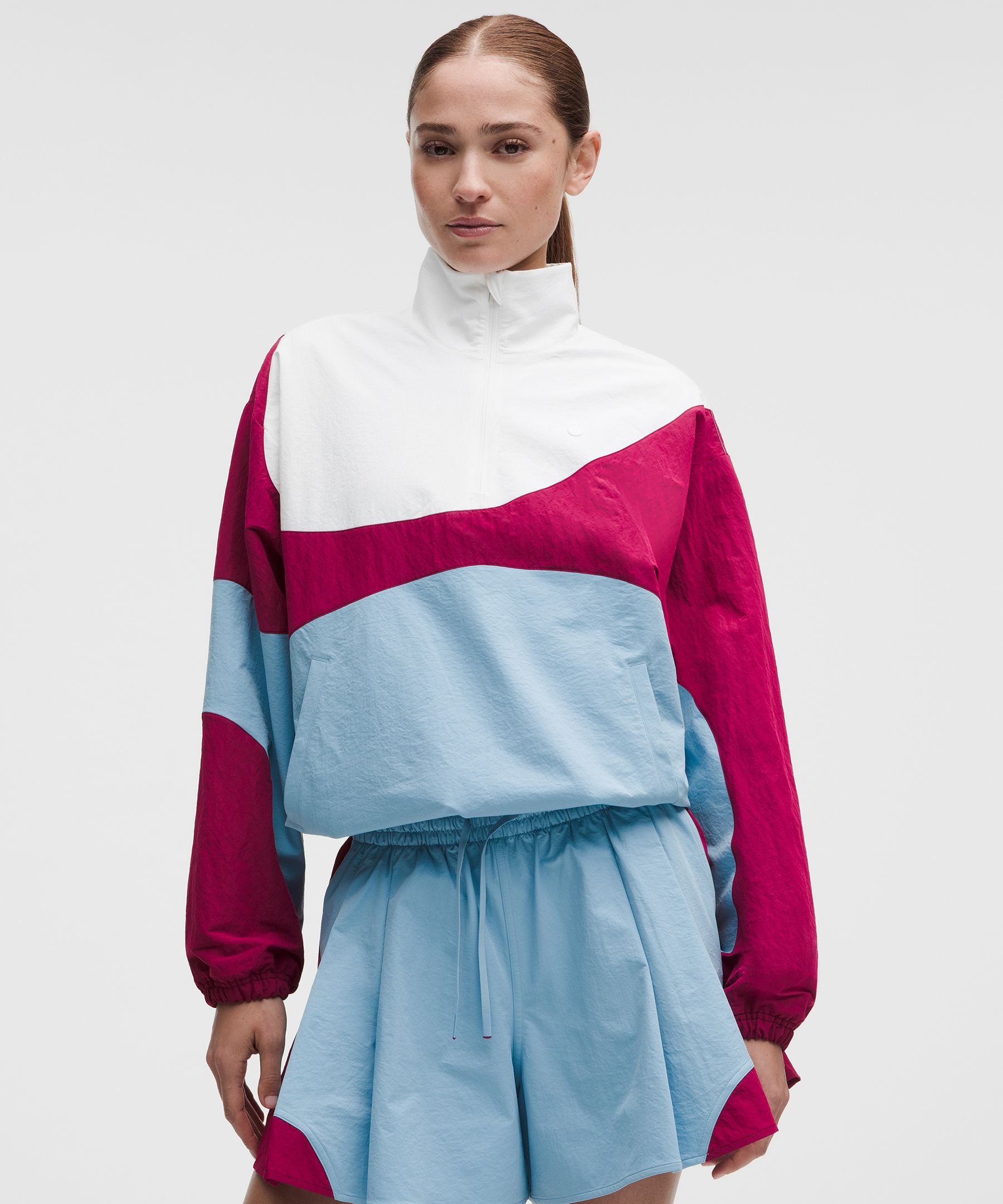 Veste de tennis demi-zipp&eacute;e &agrave; enfiler