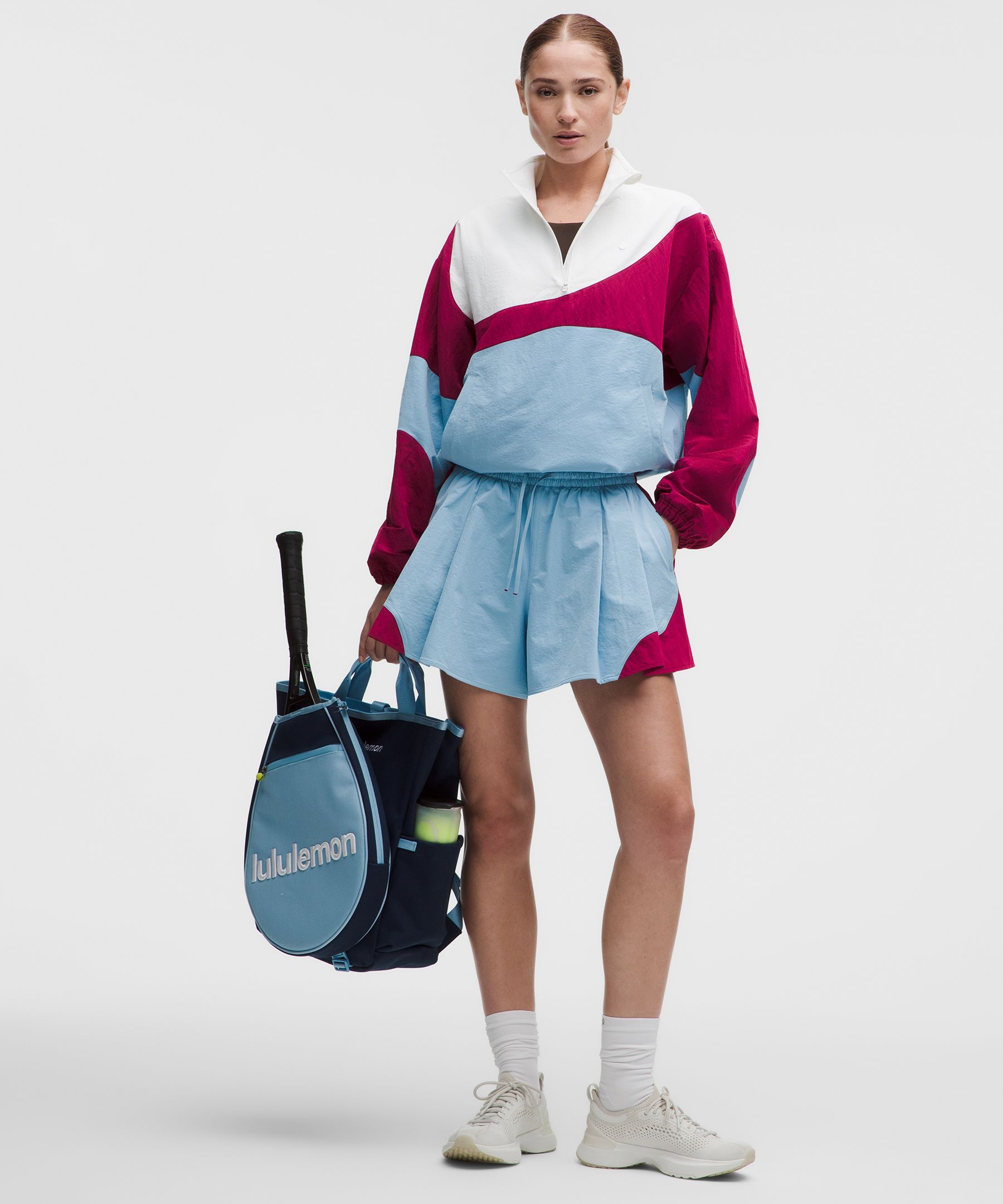 Veste de tennis demi-zipp&eacute;e &agrave; enfiler