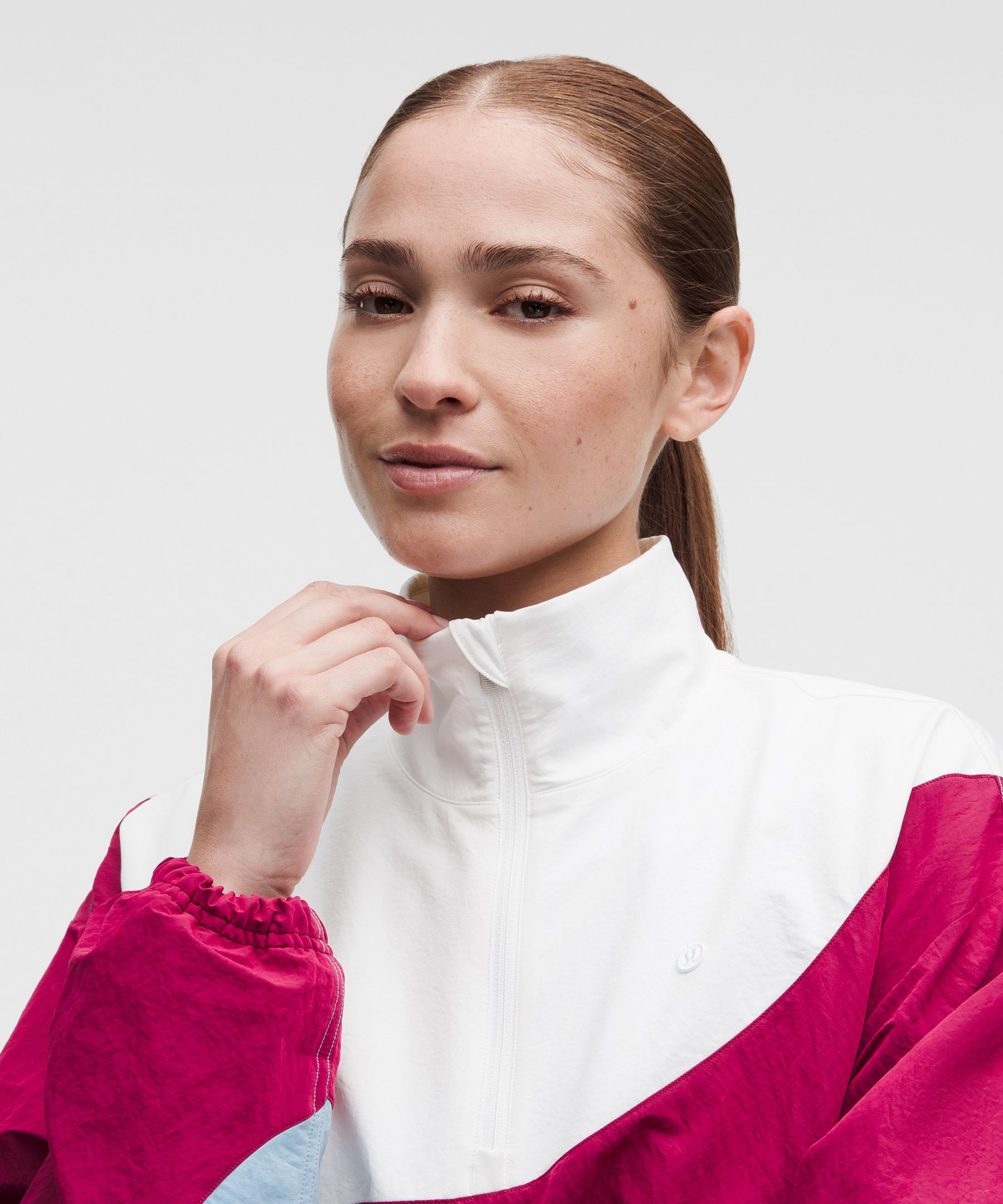 Veste de tennis demi-zipp&eacute;e &agrave; enfiler
