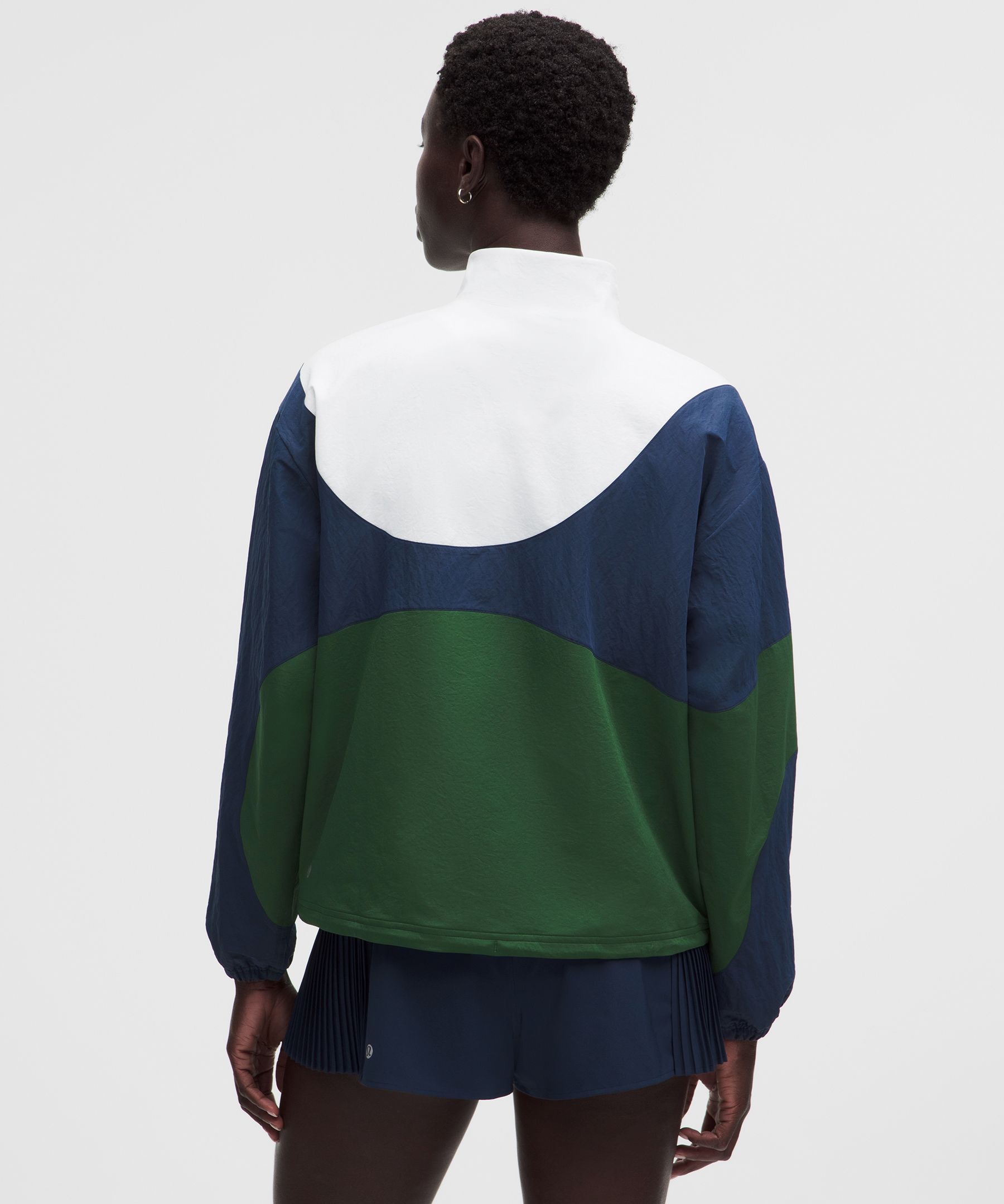 Veste de tennis demi-zipp&eacute;e &agrave; enfiler
