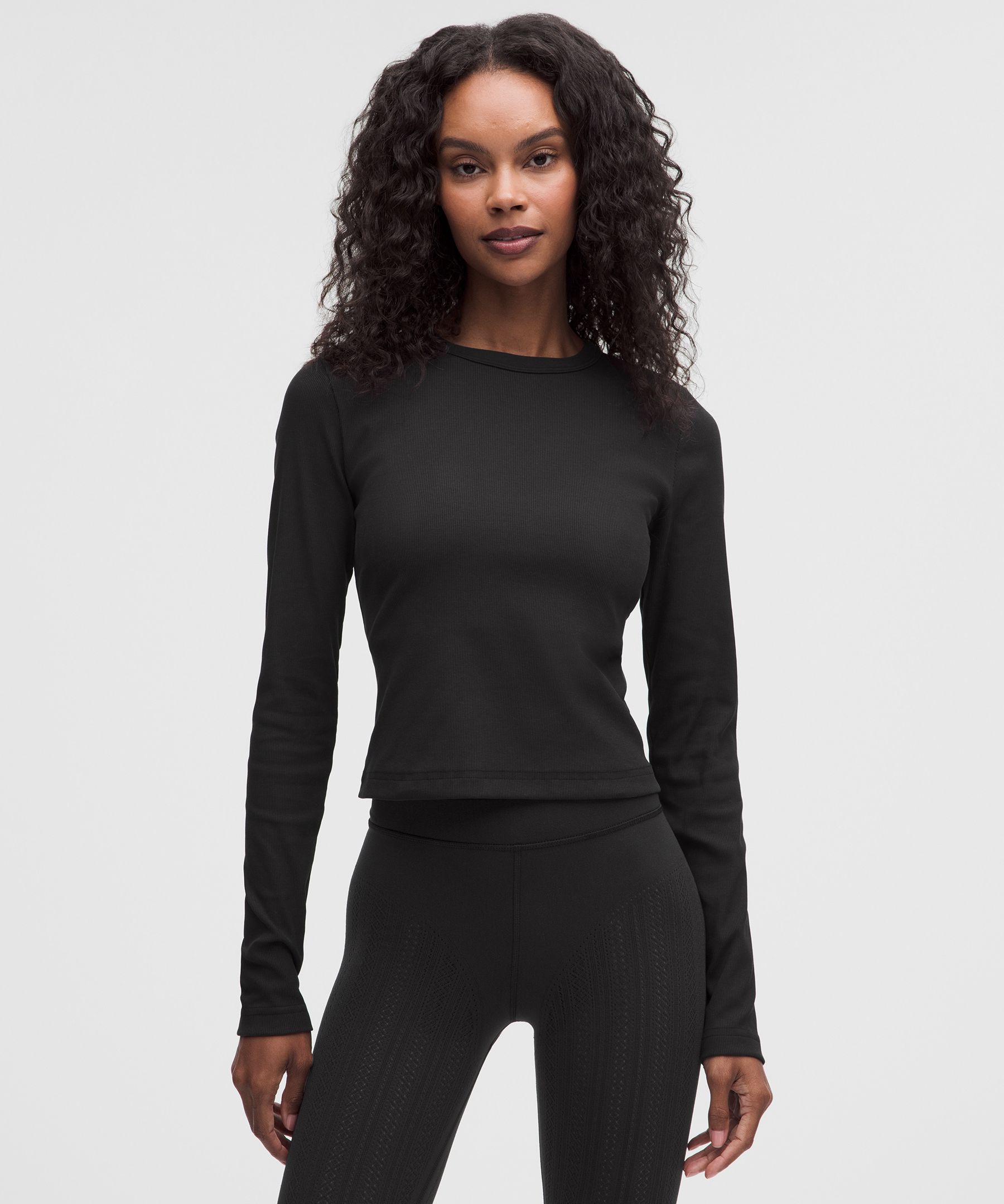 Little Ribbed Long-Sleeve Tee