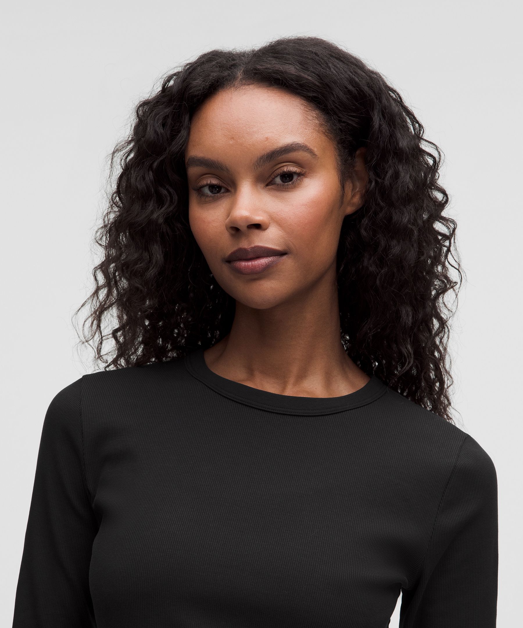 Little Ribbed Long-Sleeve Tee