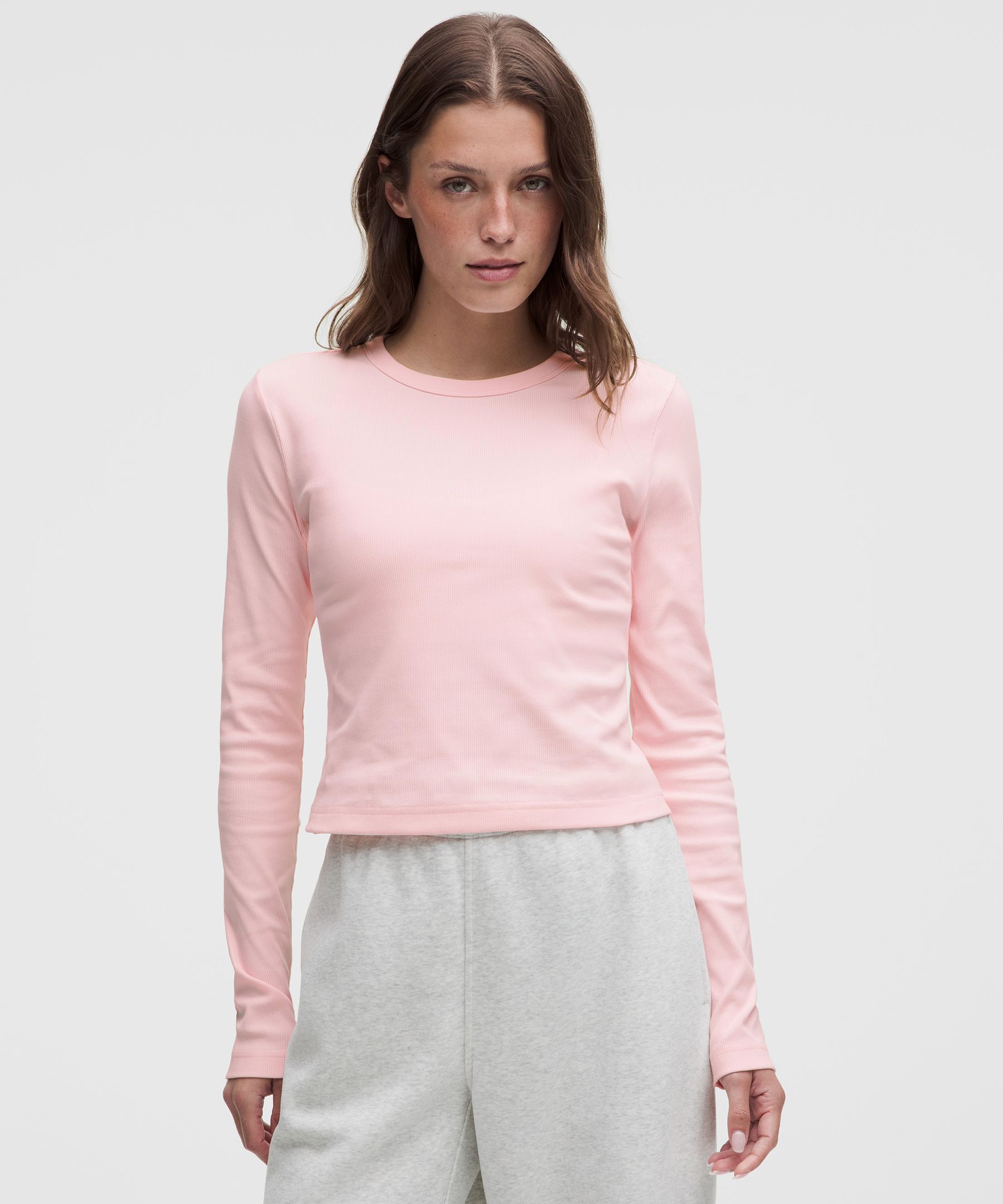 Little Ribbed Long-Sleeve Tee