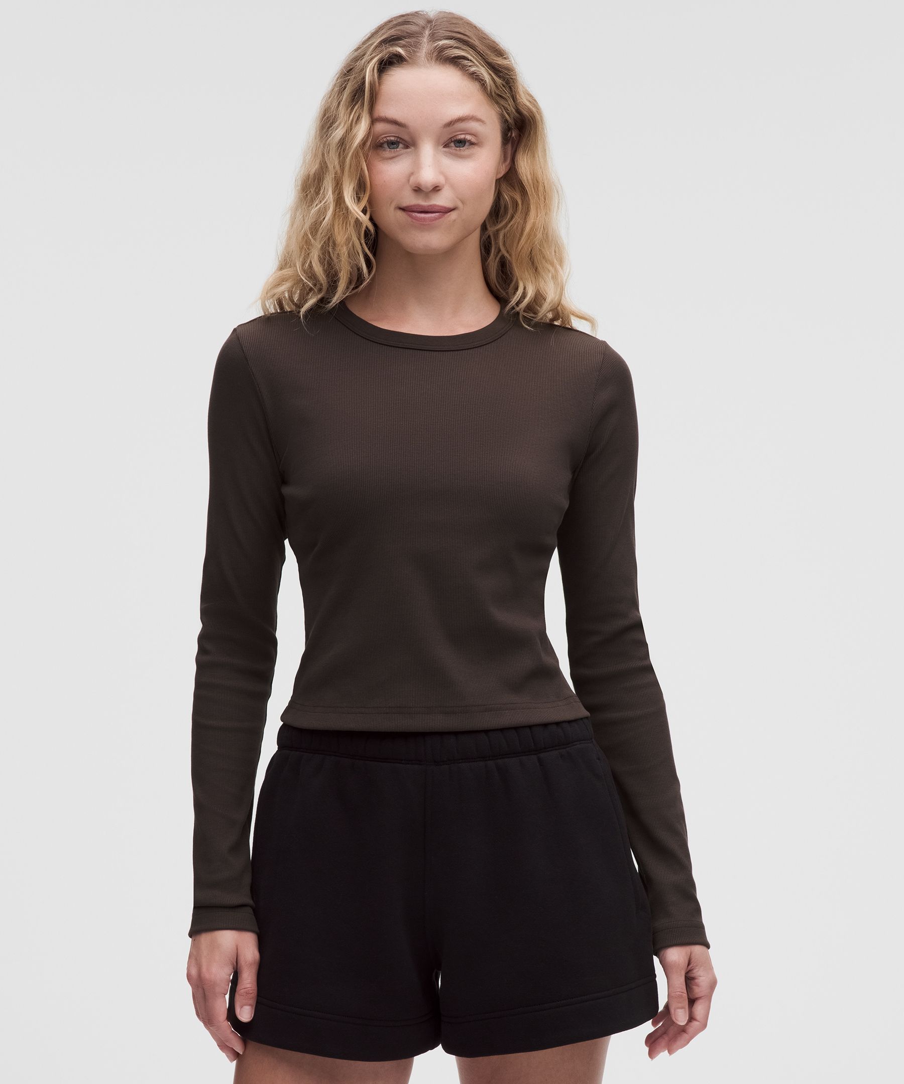 Little Ribbed Long-Sleeve Tee