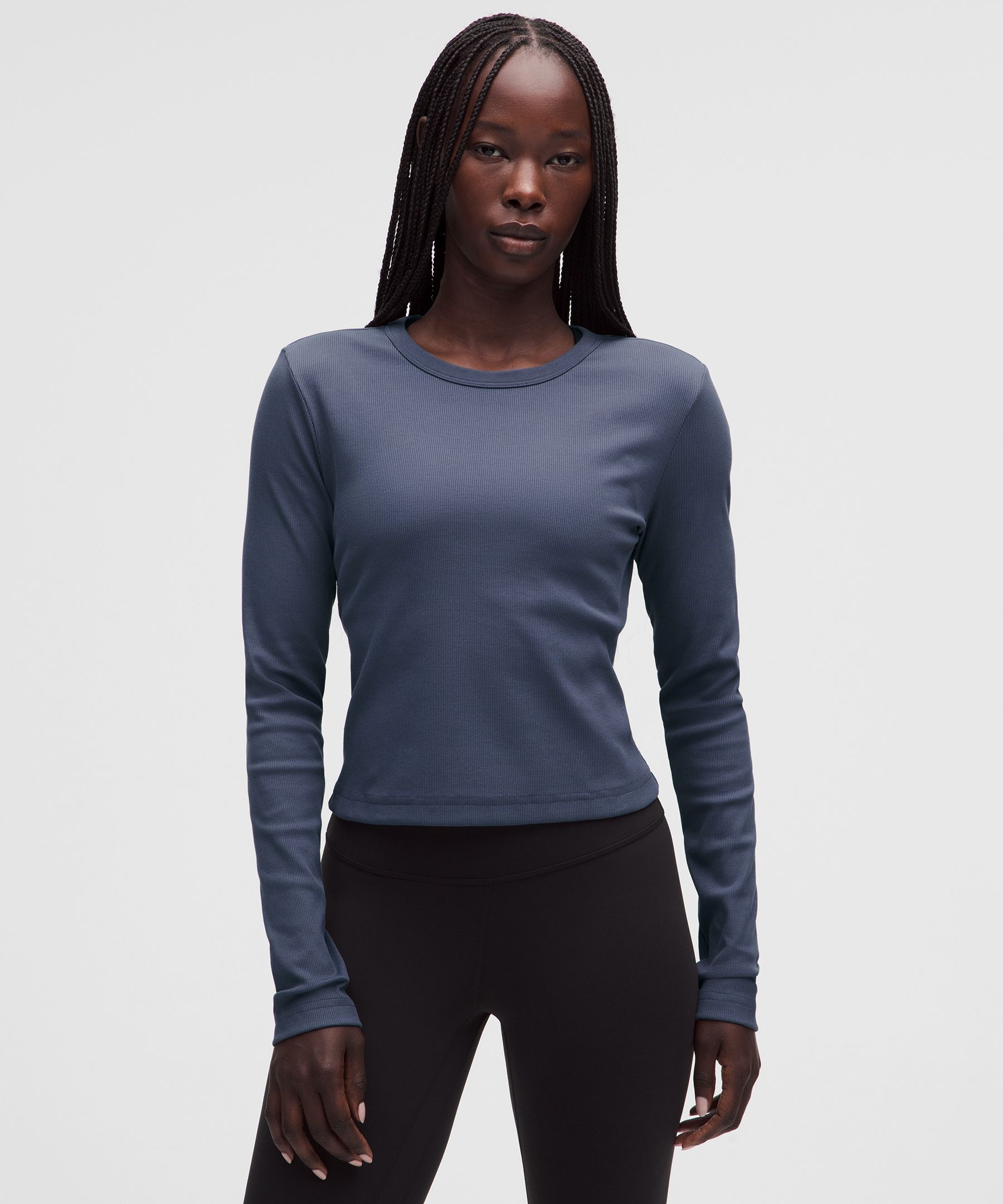 Little Ribbed Long-Sleeve Tee