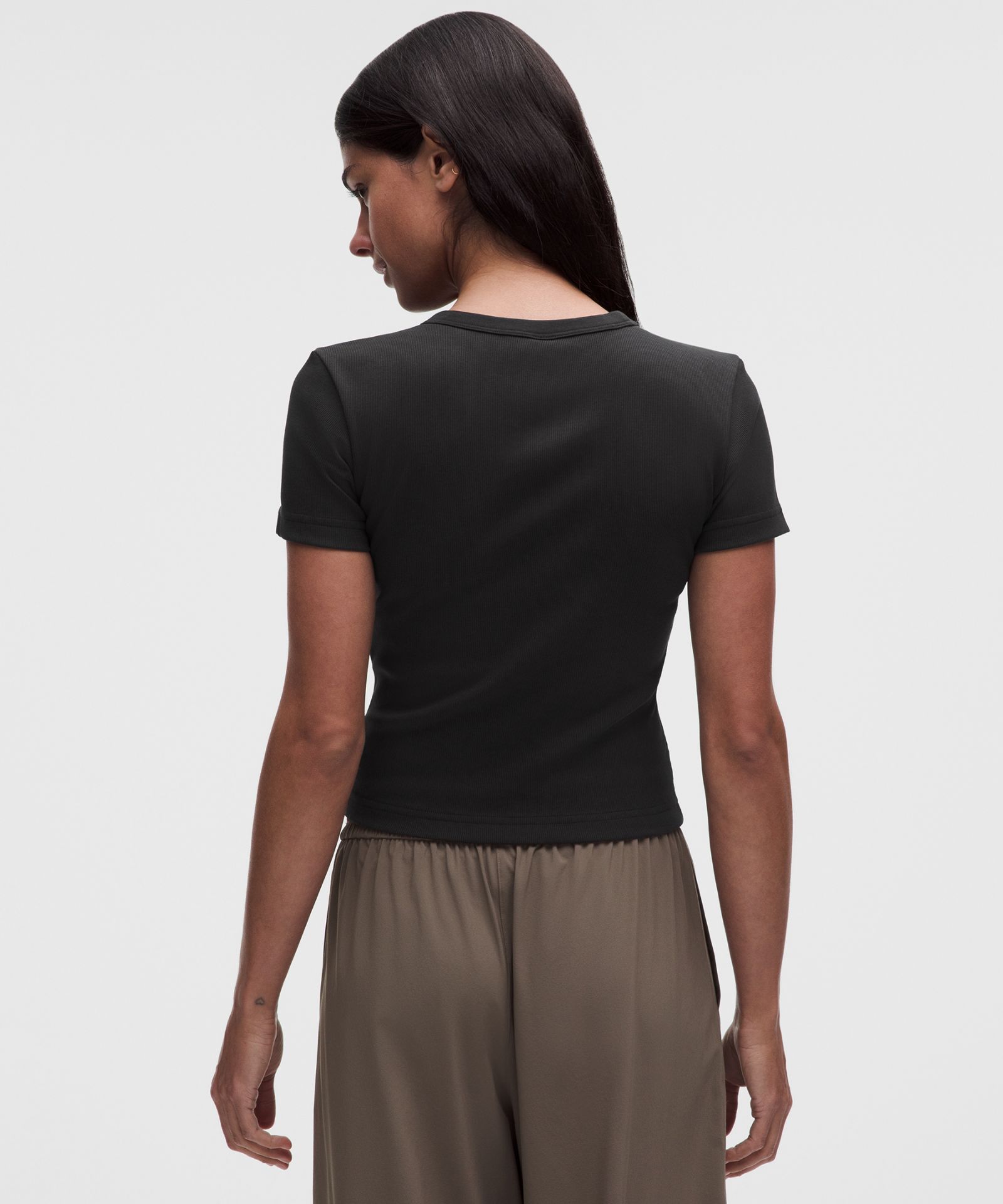 Женская футболка Lululemon Little Ribbed в рубчик — фото 3