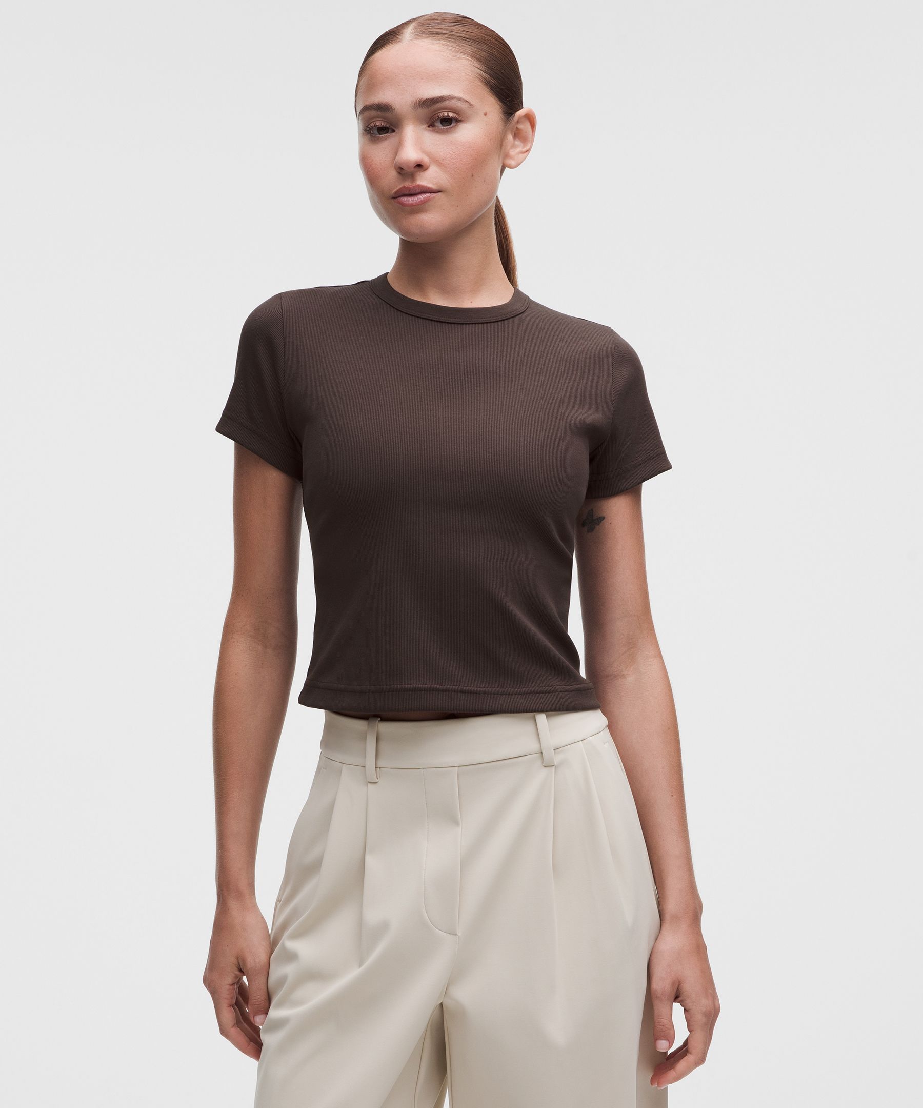 Little geripptes T-Shirt