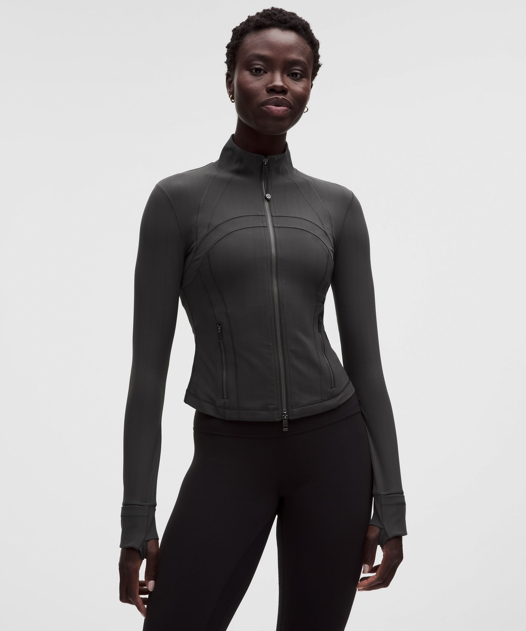 Define Cropped Jacket *Mixed Rib