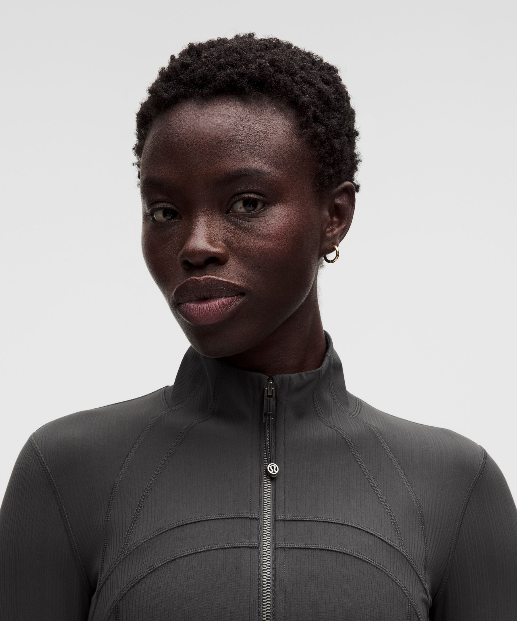 Define Cropped Jacket *Mixed Rib