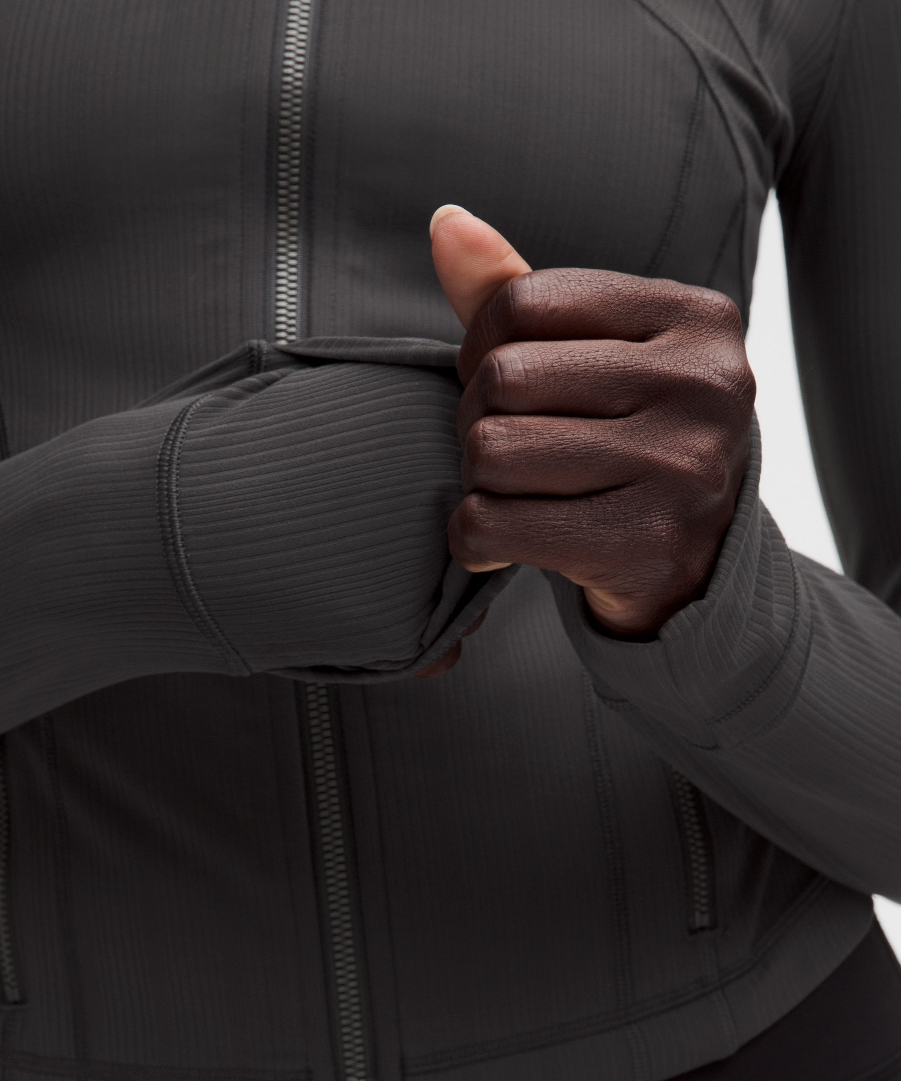 Define Cropped Jacket *Mixed Rib